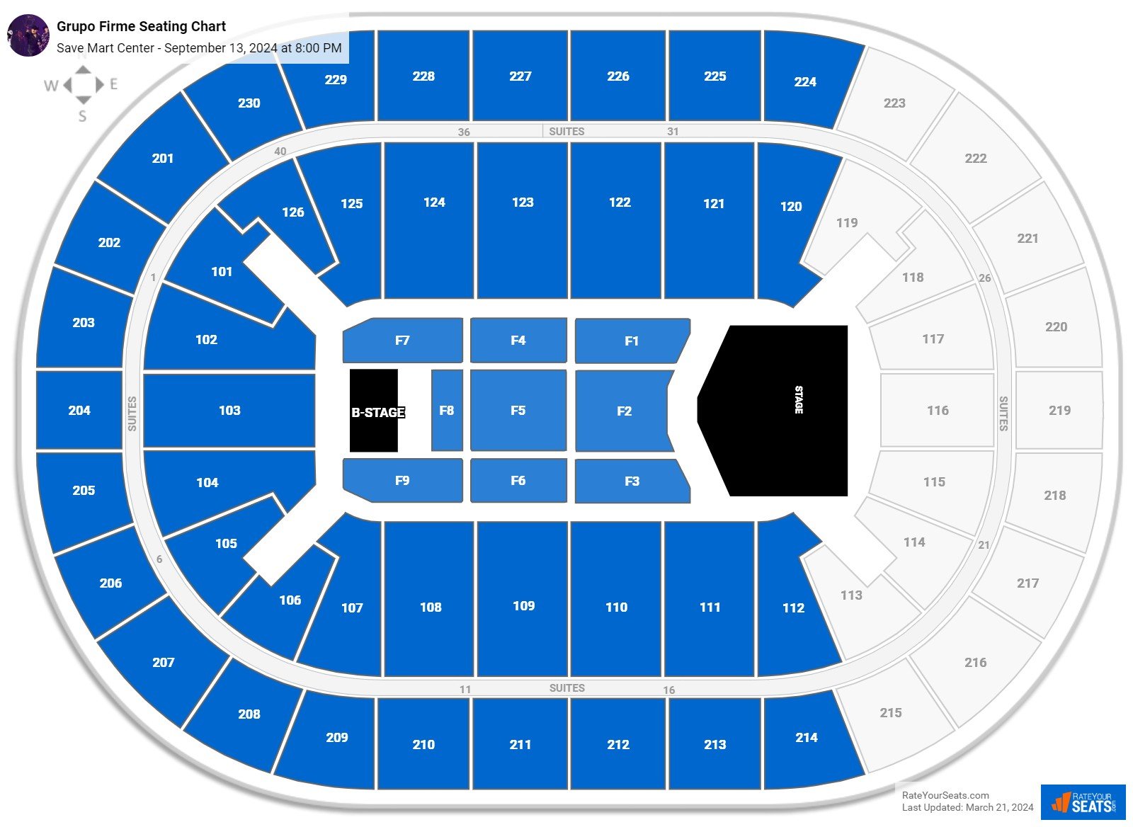 Grupo Firme seating chart Save Mart Center
