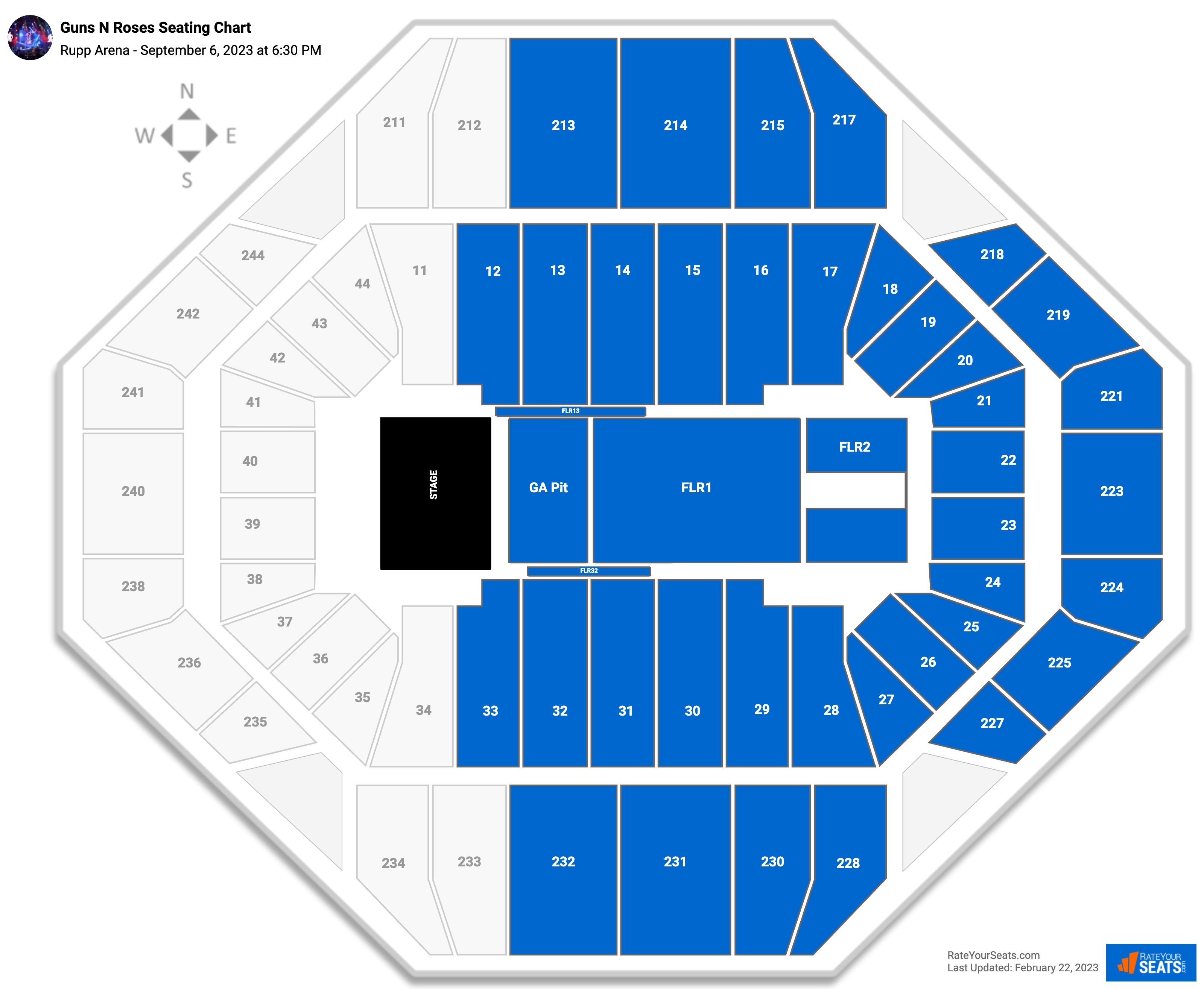 Rupp Arena Concert Seating Chart