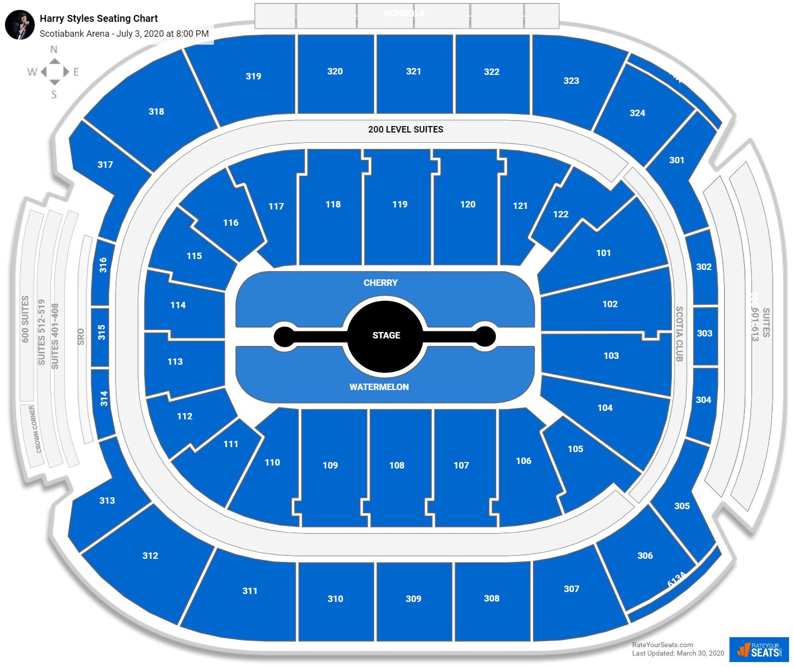 Scotiabank Arena Seating Charts for Concerts