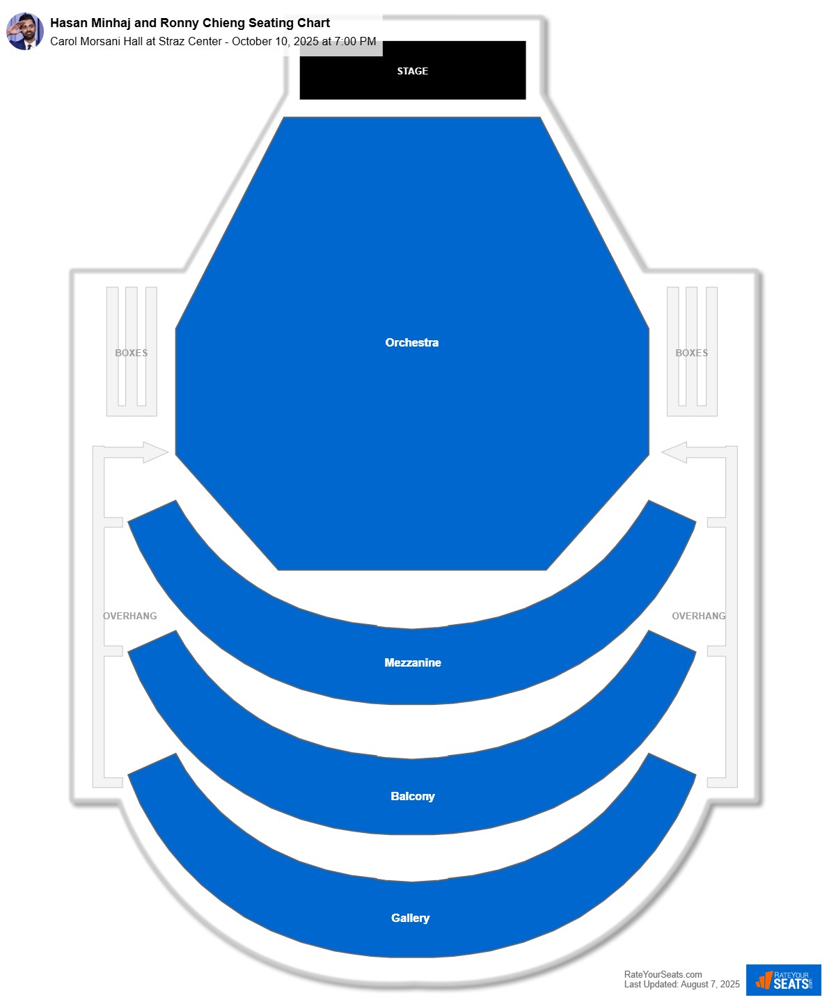 Hasan Minhaj and Ronny Chieng seating chart Carol Morsani Hall at Straz Center