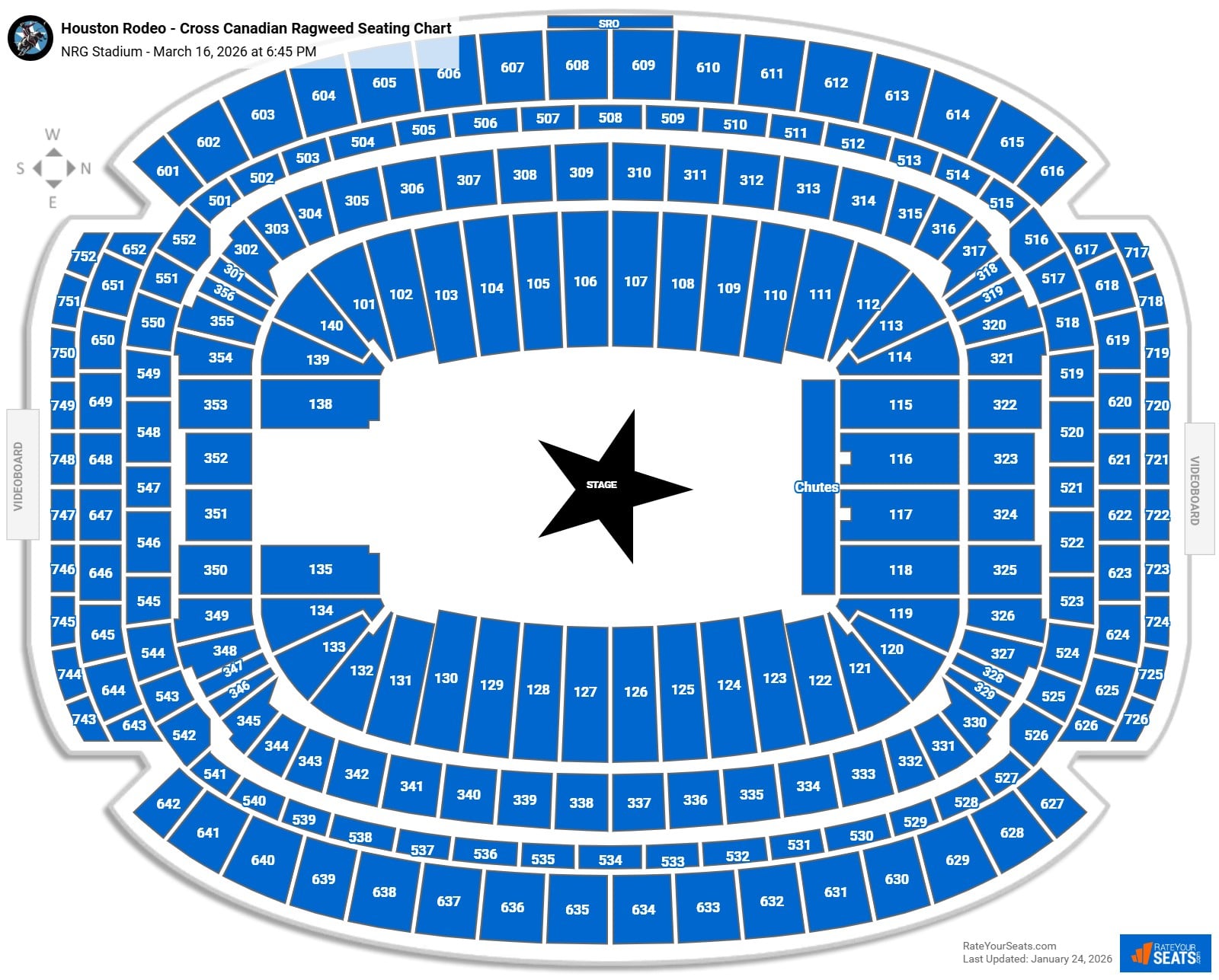 Houston Rodeo - Cross Canadian Ragweed seating chart NRG Stadium
