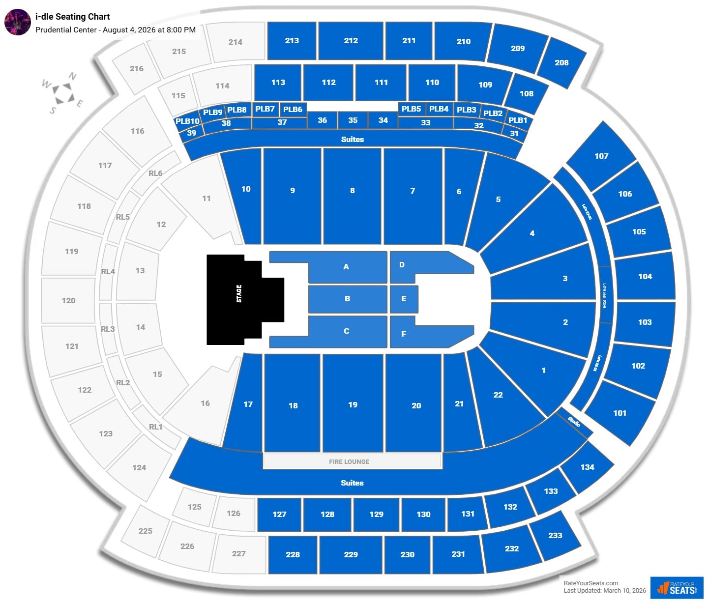 i-dle seating chart Prudential Center