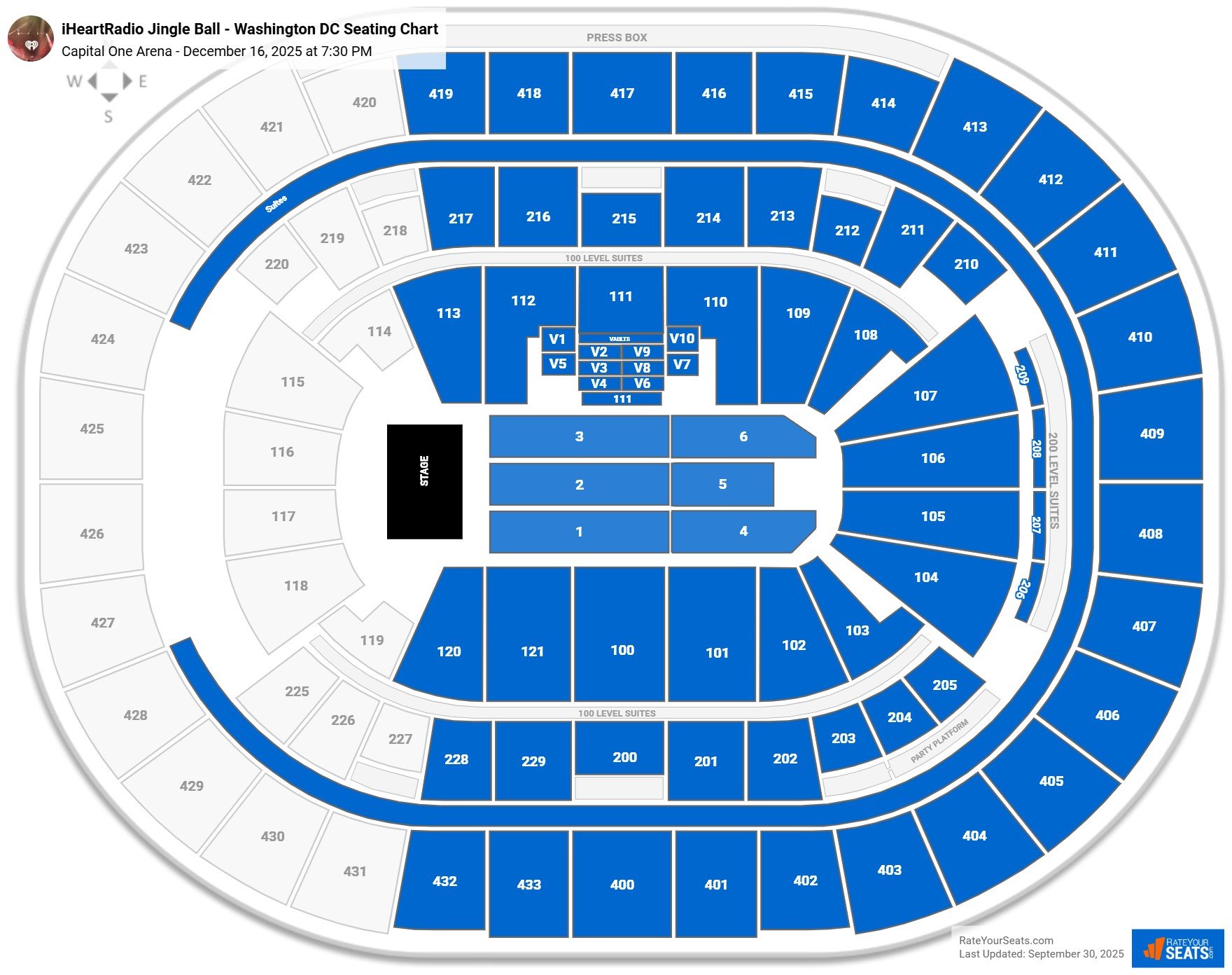 iHeartRadio Jingle Ball - Washington DC seating chart Capital One Arena