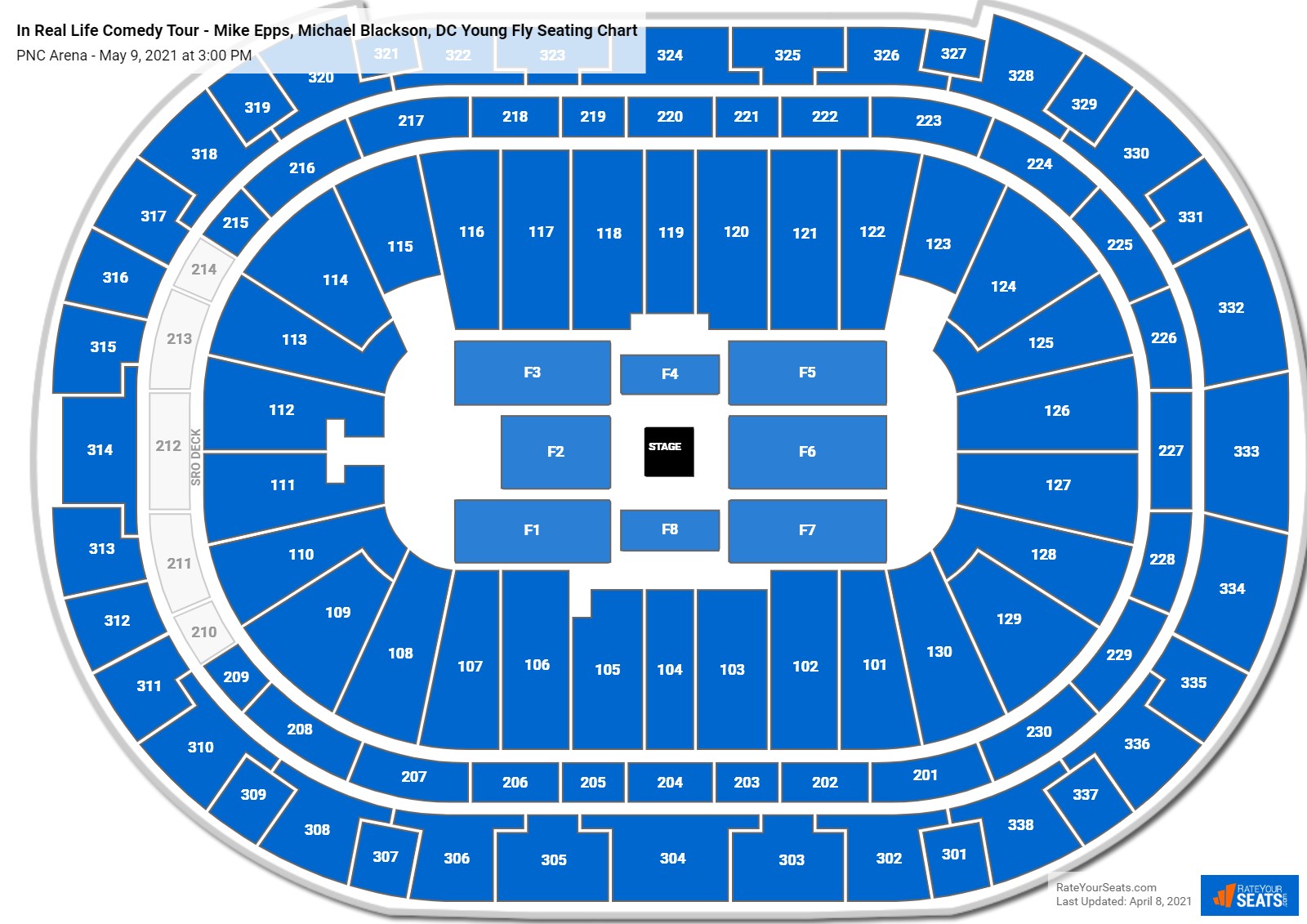 In Real Life Comedy Tour - Mike Epps, Michael Blackson, DC Young Fly seating chart PNC Arena