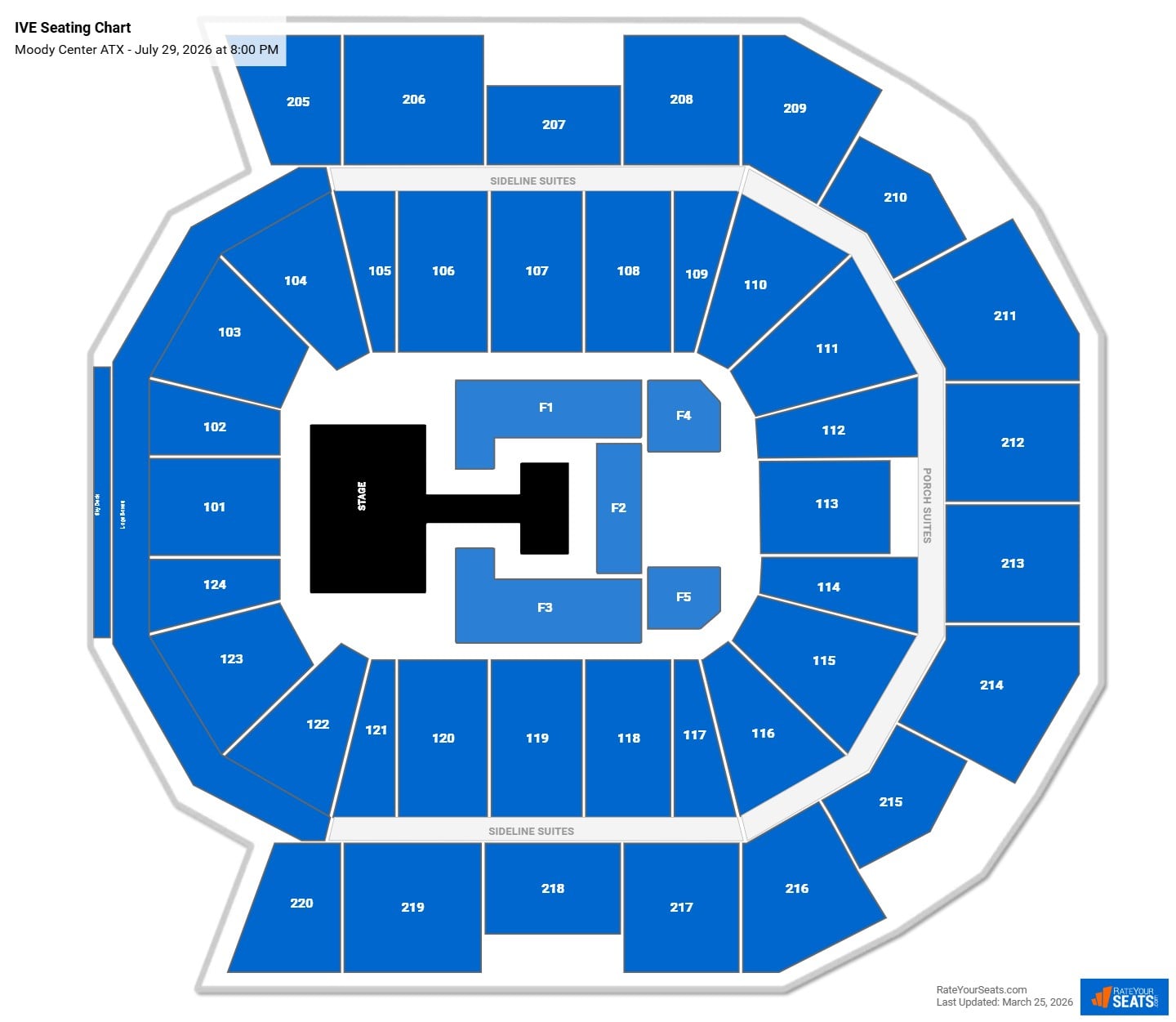 IVE seating chart Moody Center ATX