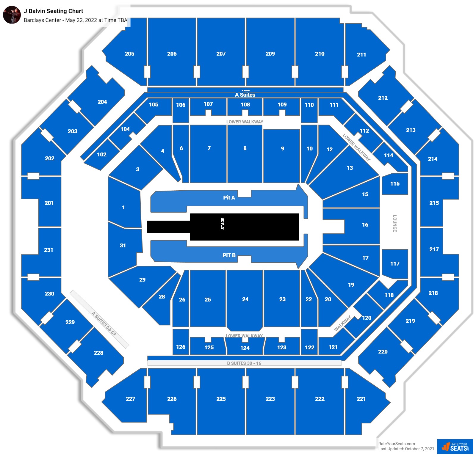 J Balvin seating chart Barclays Center