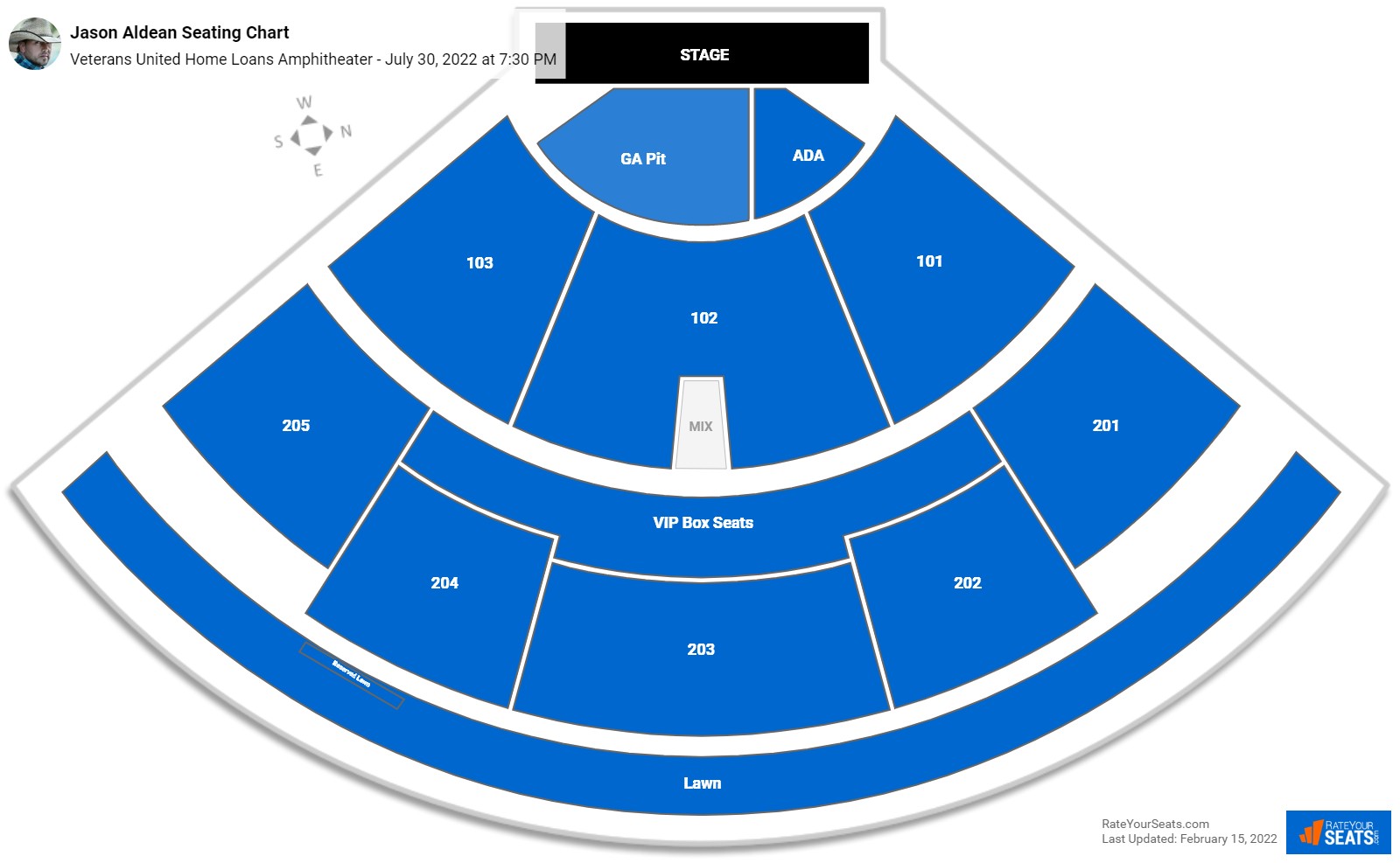 Jason Aldean seating chart Veterans United Home Loans Amphitheater