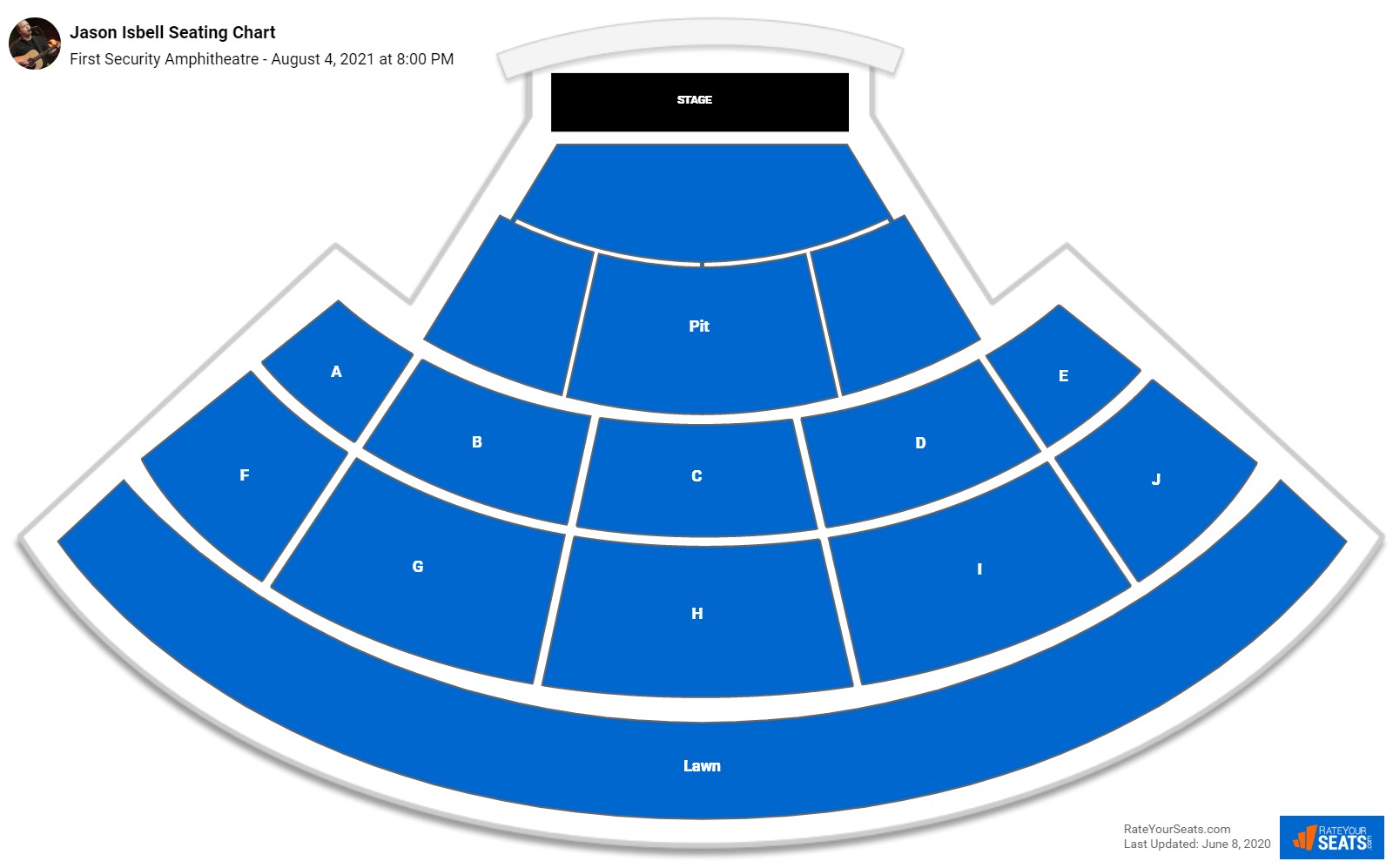 Jason Isbell seating chart First Security Amphitheatre