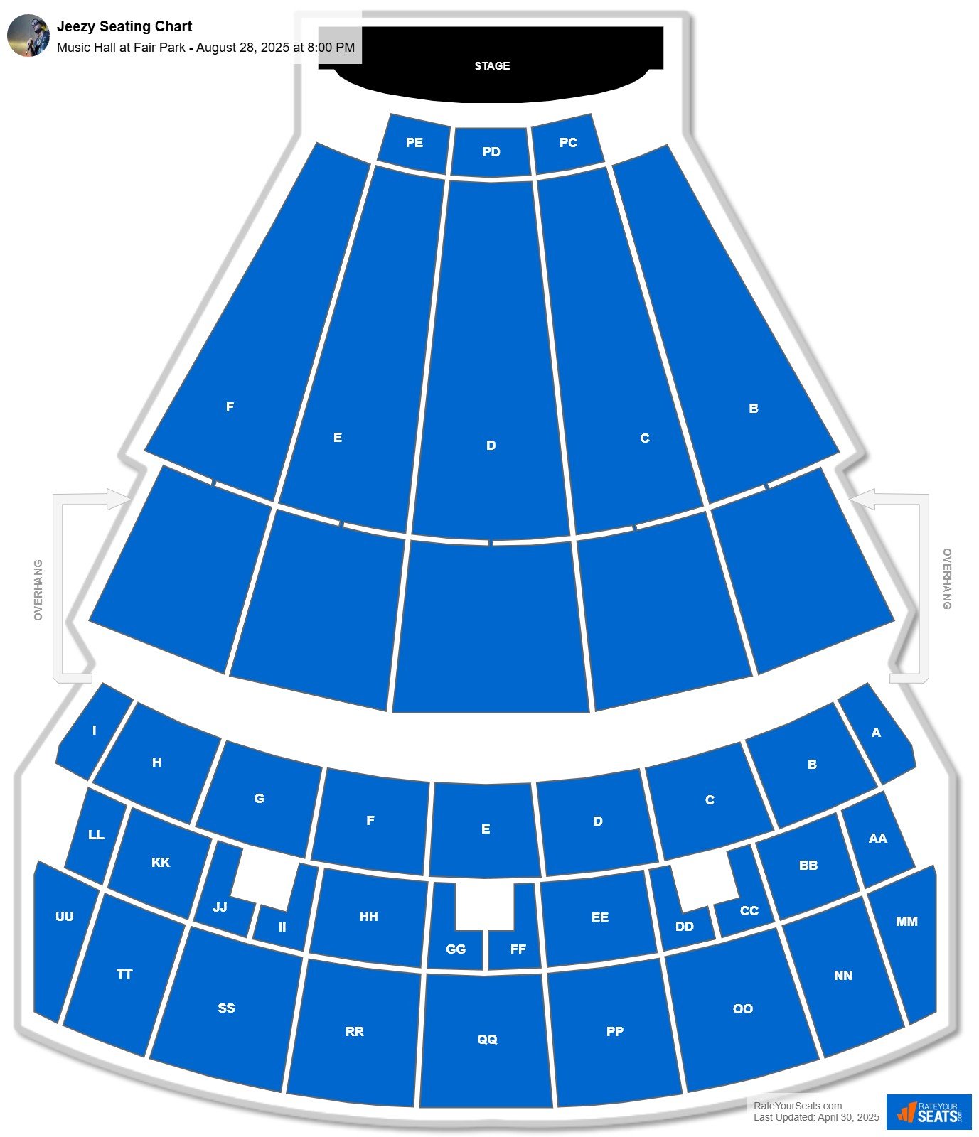 Jeezy seating chart Music Hall at Fair Park