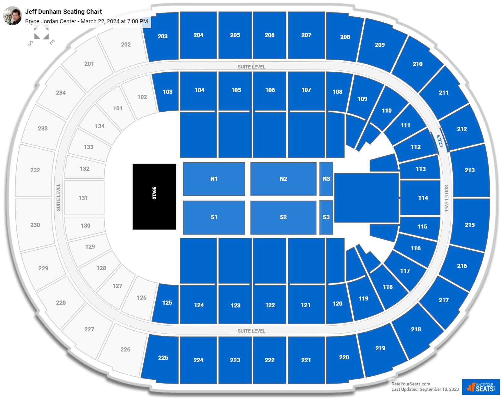Bryce Jordan Center Concert Seating Chart