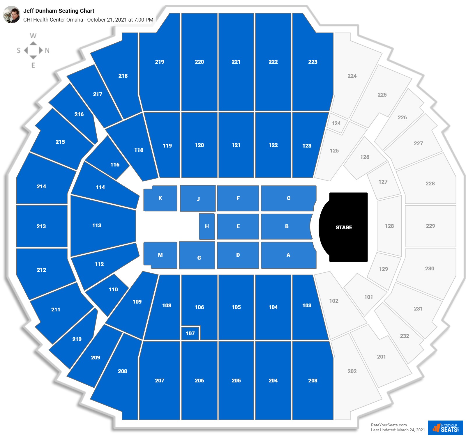 Jeff Dunham seating chart CHI Health Center Omaha