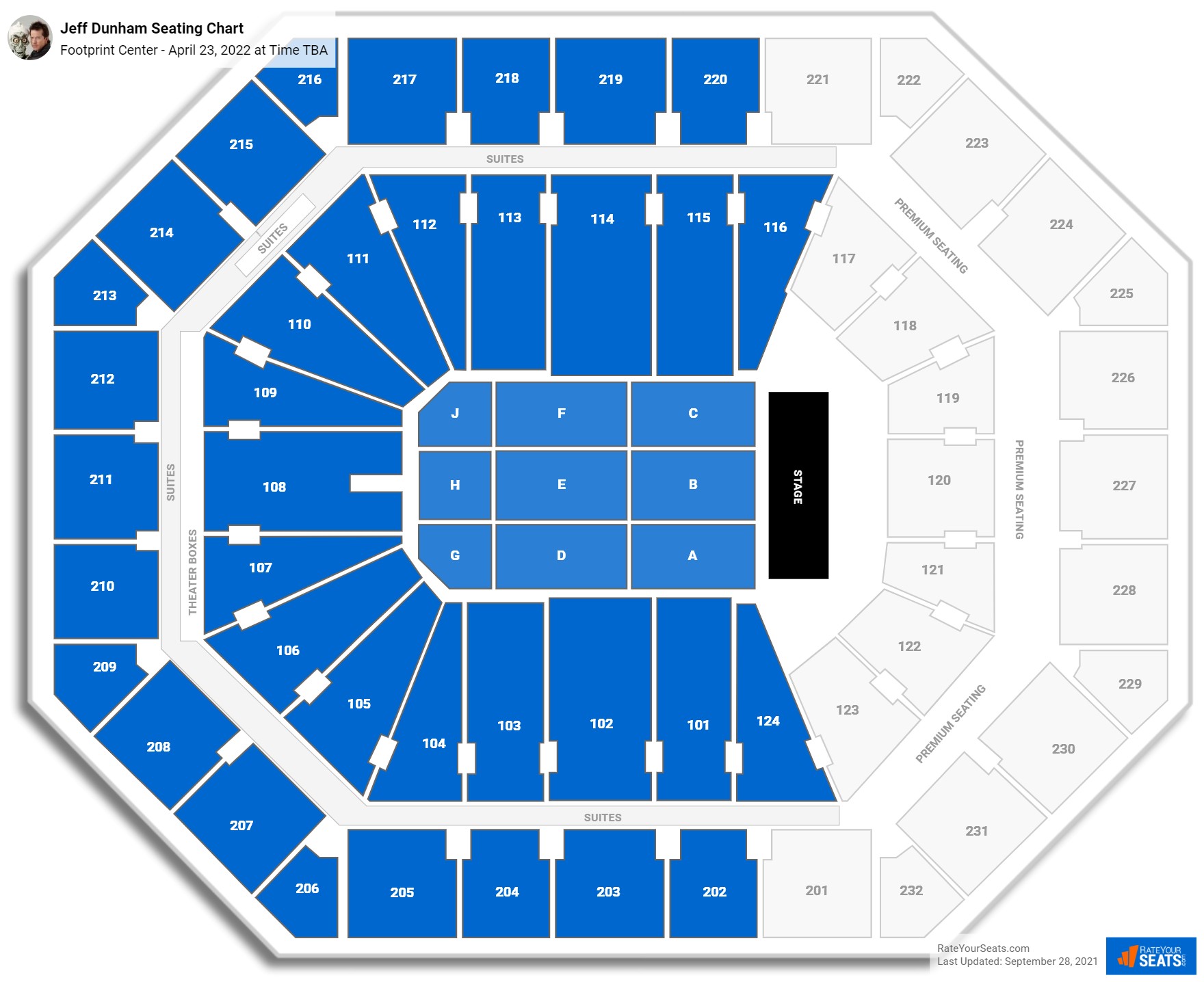 Jeff Dunham seating chart Footprint Center