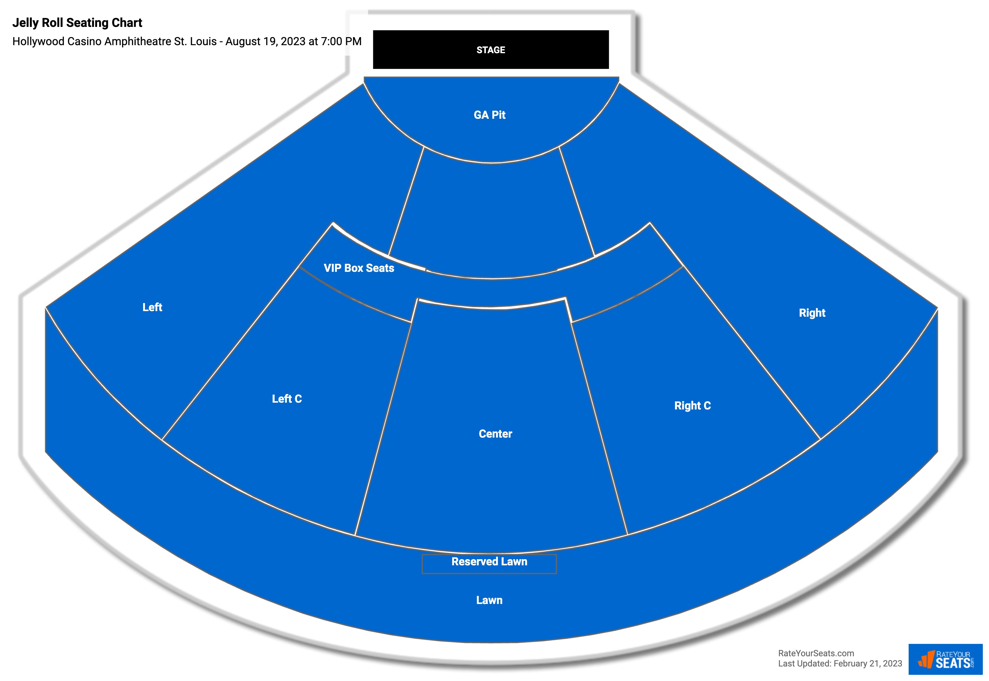 Jelly Roll seating chart Hollywood Casino Amphitheatre St. Louis