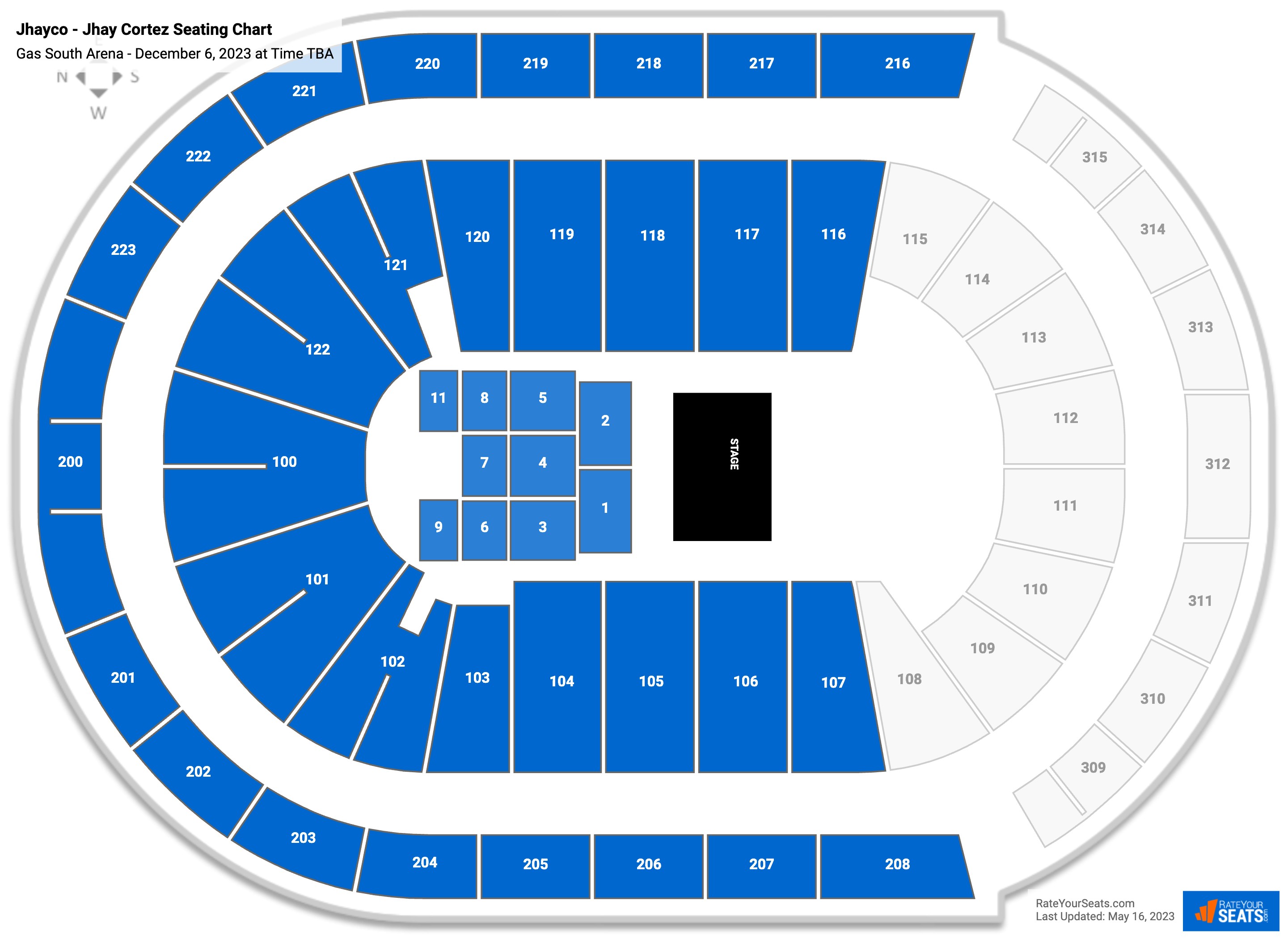 Jhayco - Jhay Cortez seating chart Gas South Arena