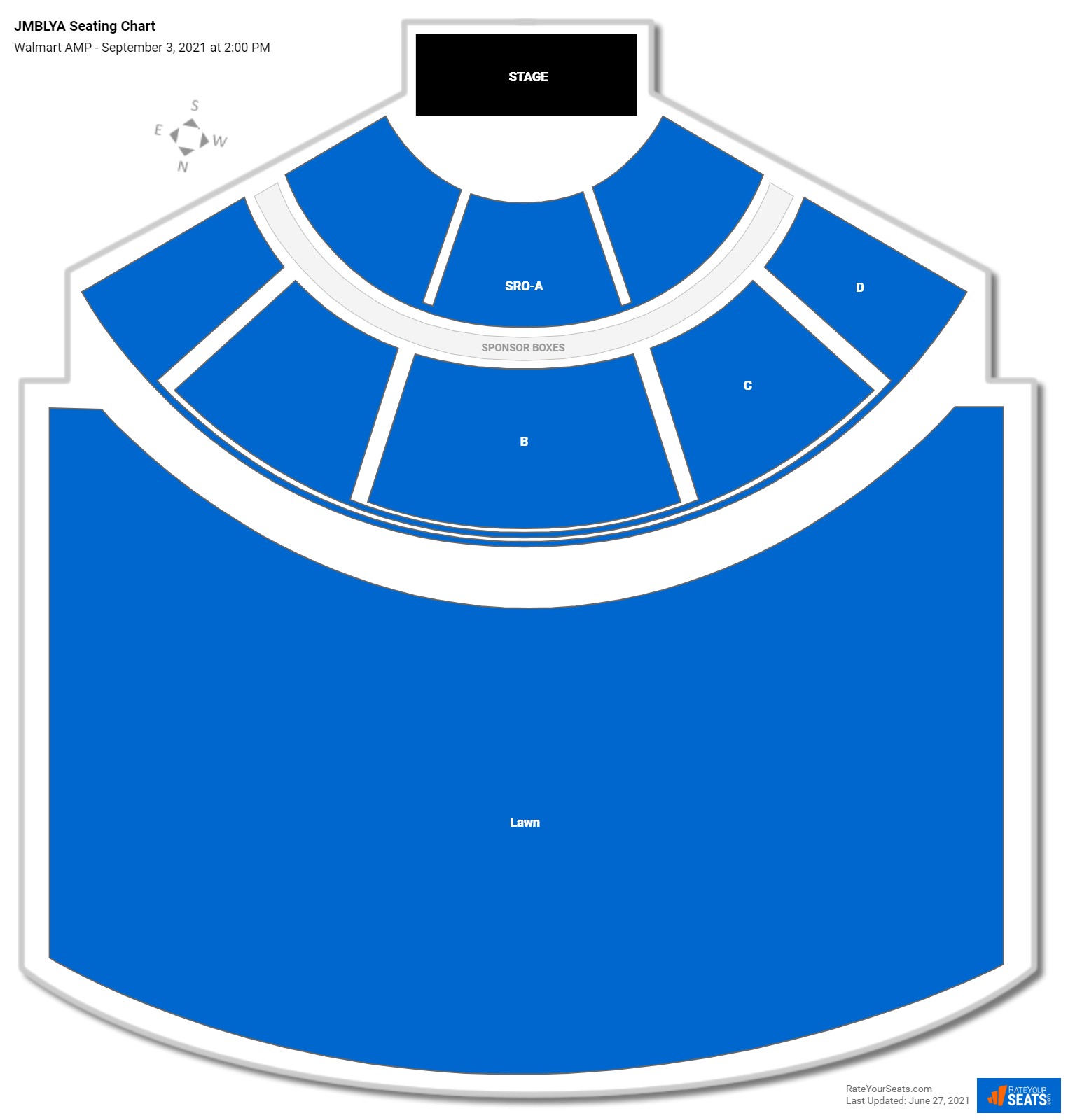 JMBLYA seating chart Walmart AMP
