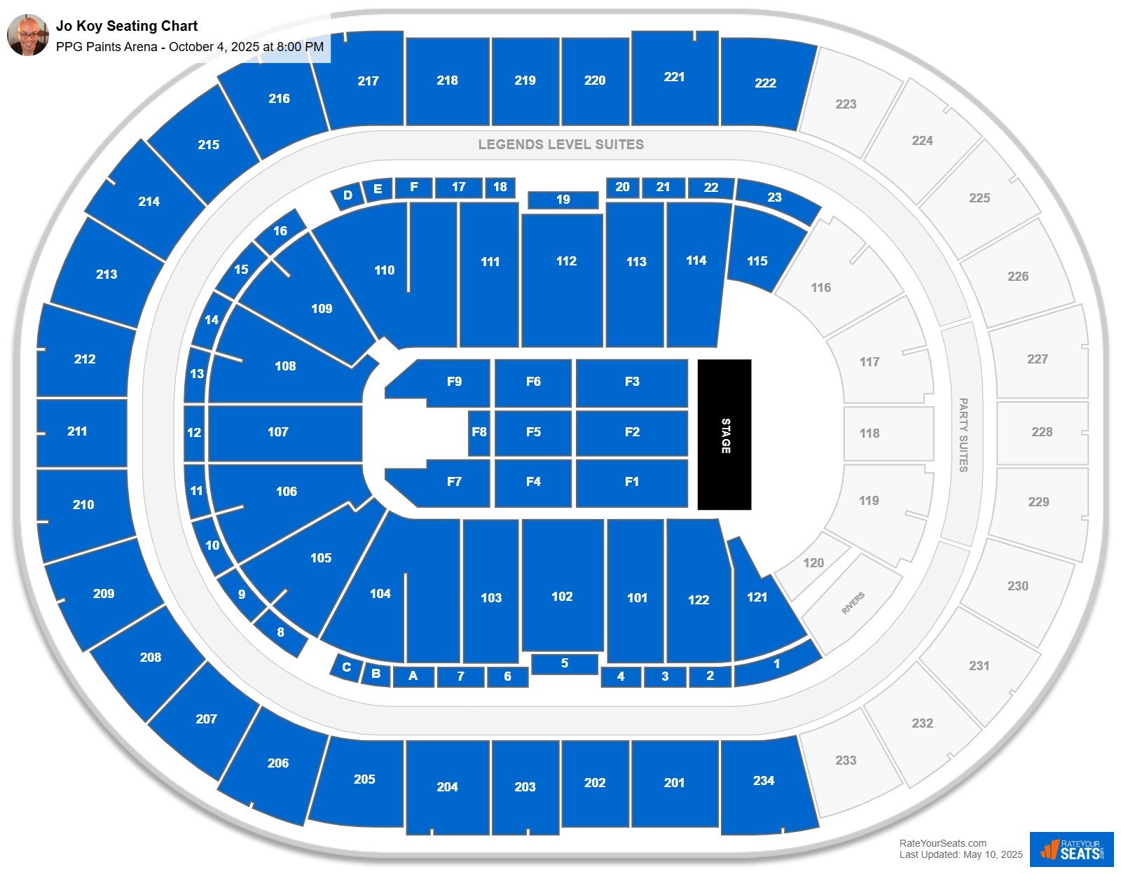 Jo Koy seating chart PPG Paints Arena