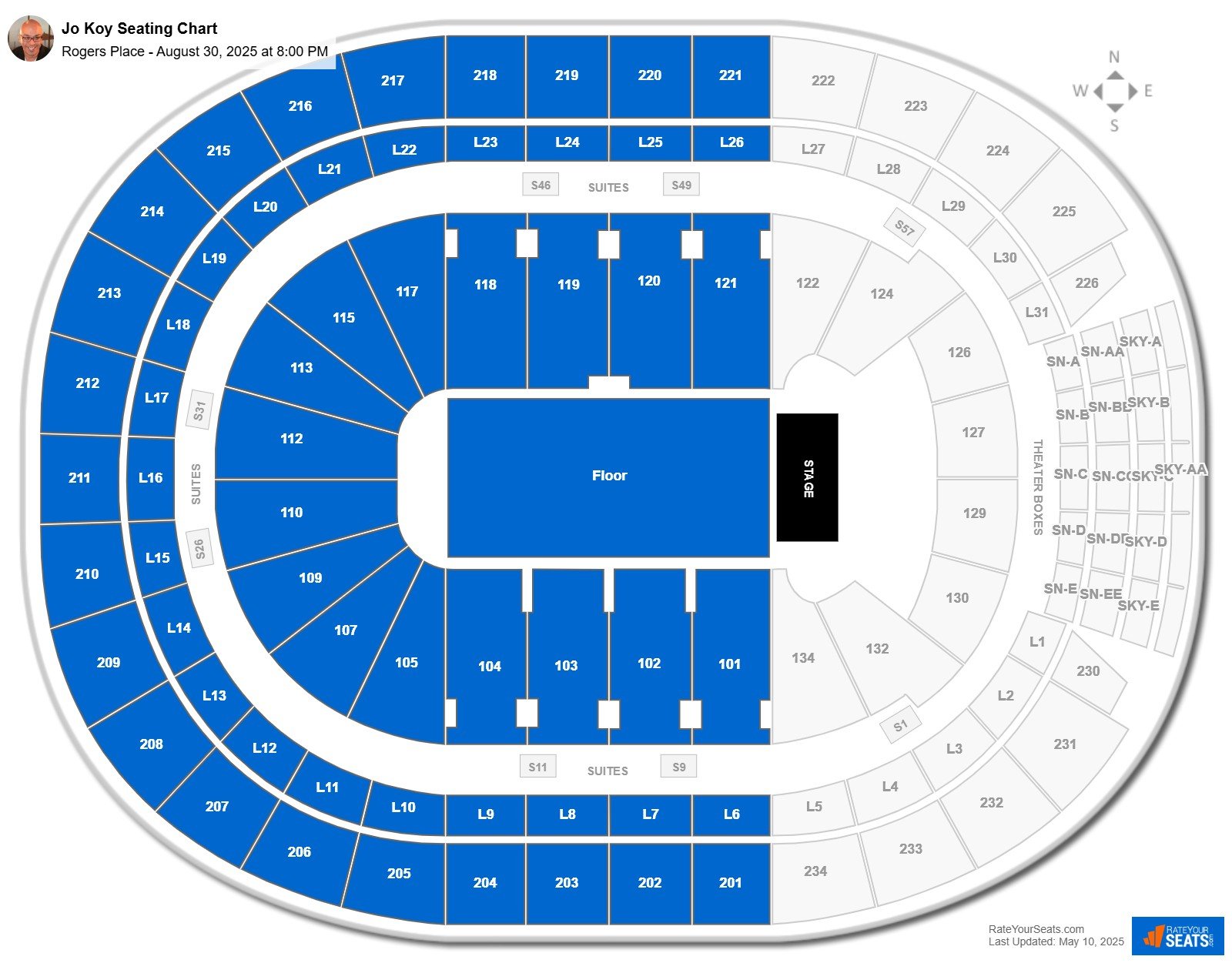 Jo Koy seating chart Rogers Place