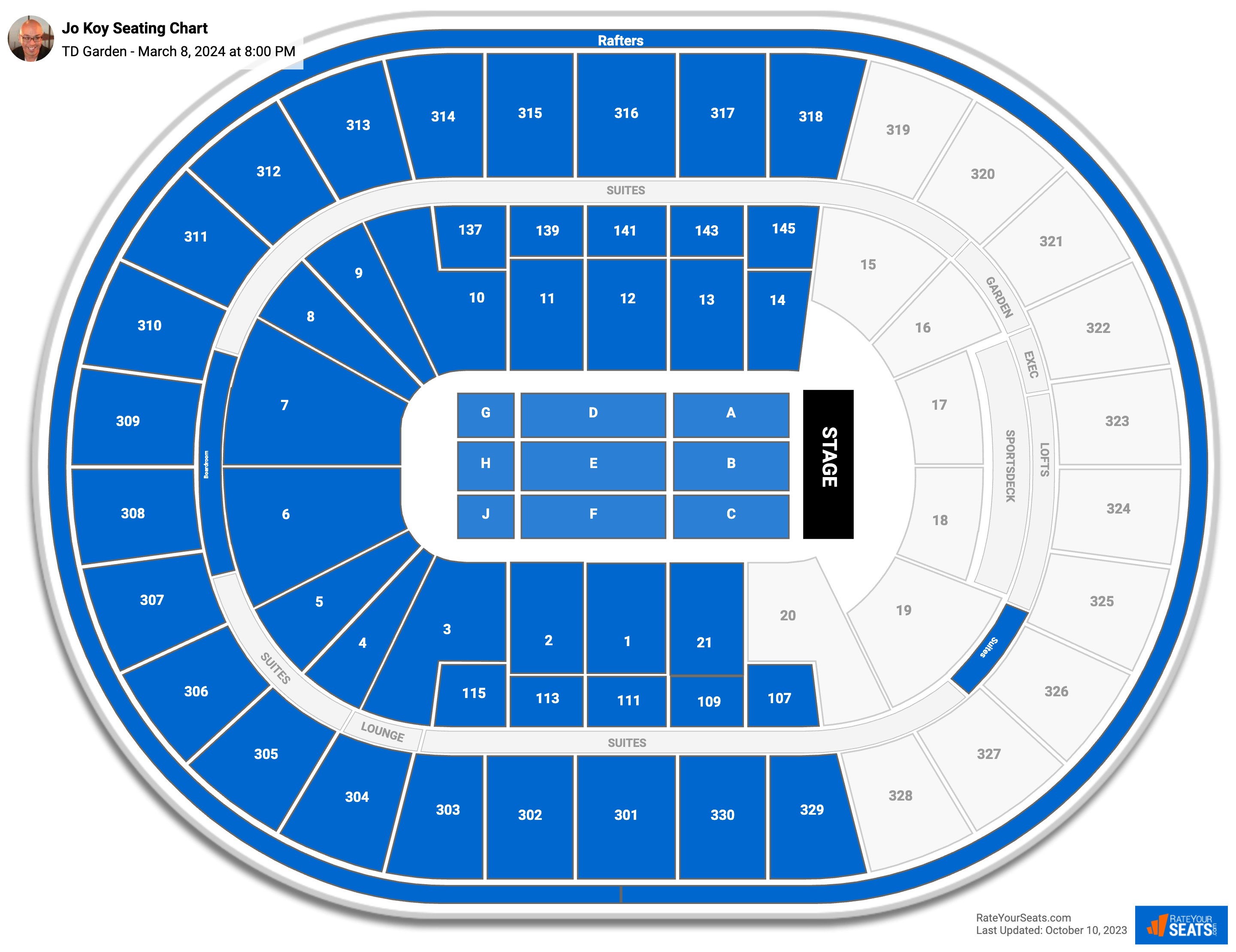 TD Garden Concert Seating Chart