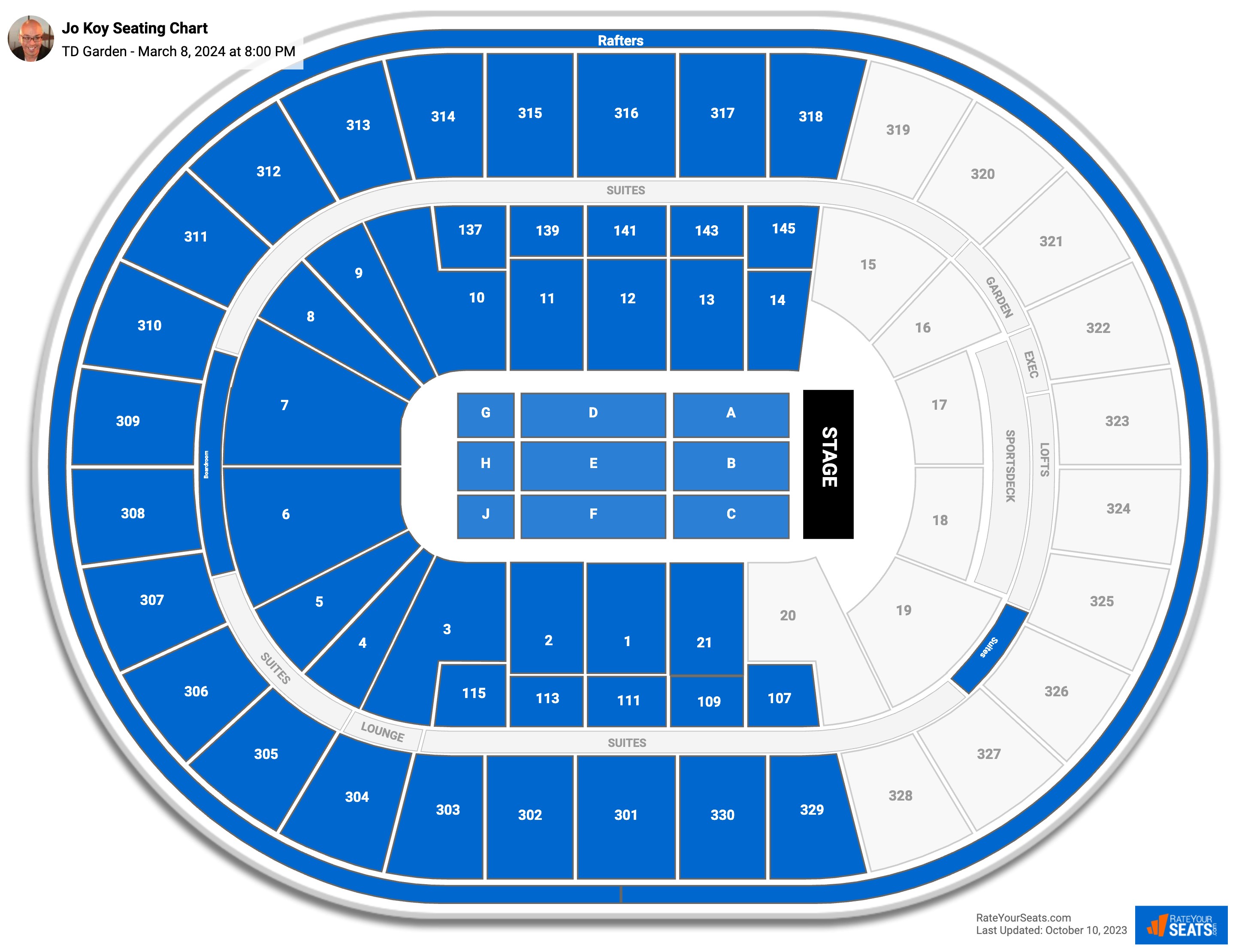 Td Garden Concert Seating Chart