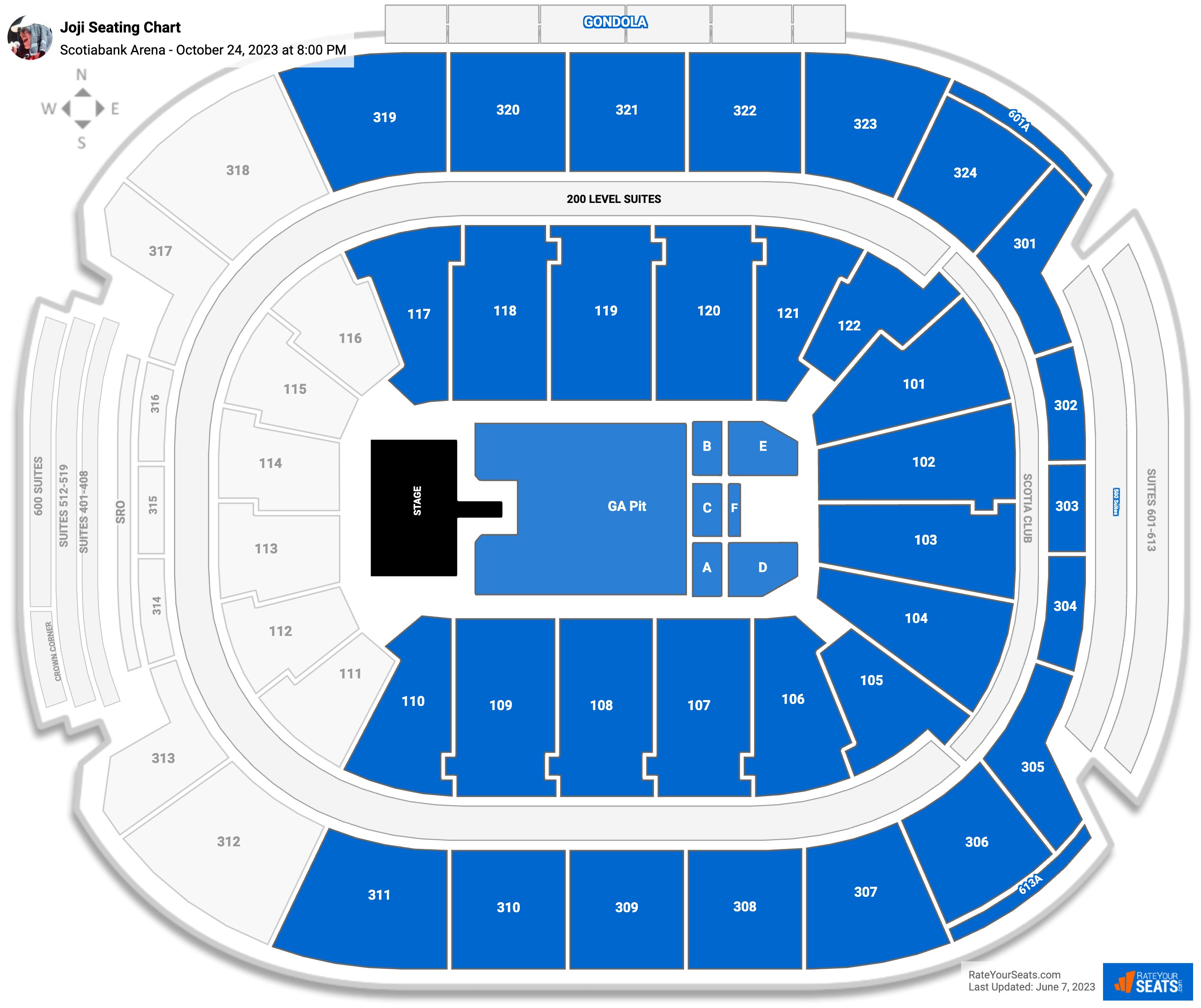 Scotiabank Arena Concert Seating Chart