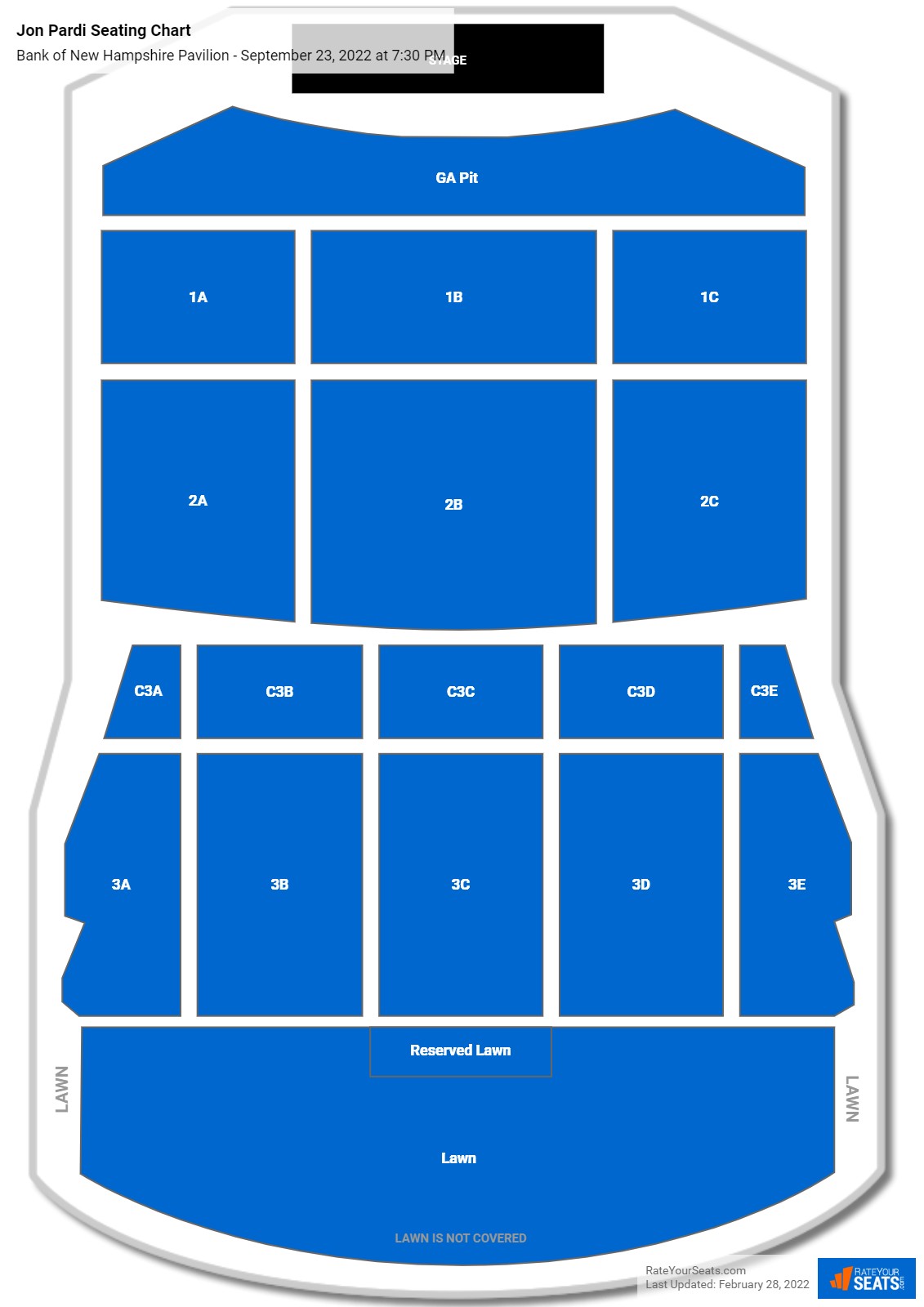 Jon Pardi seating chart Bank of New Hampshire Pavilion