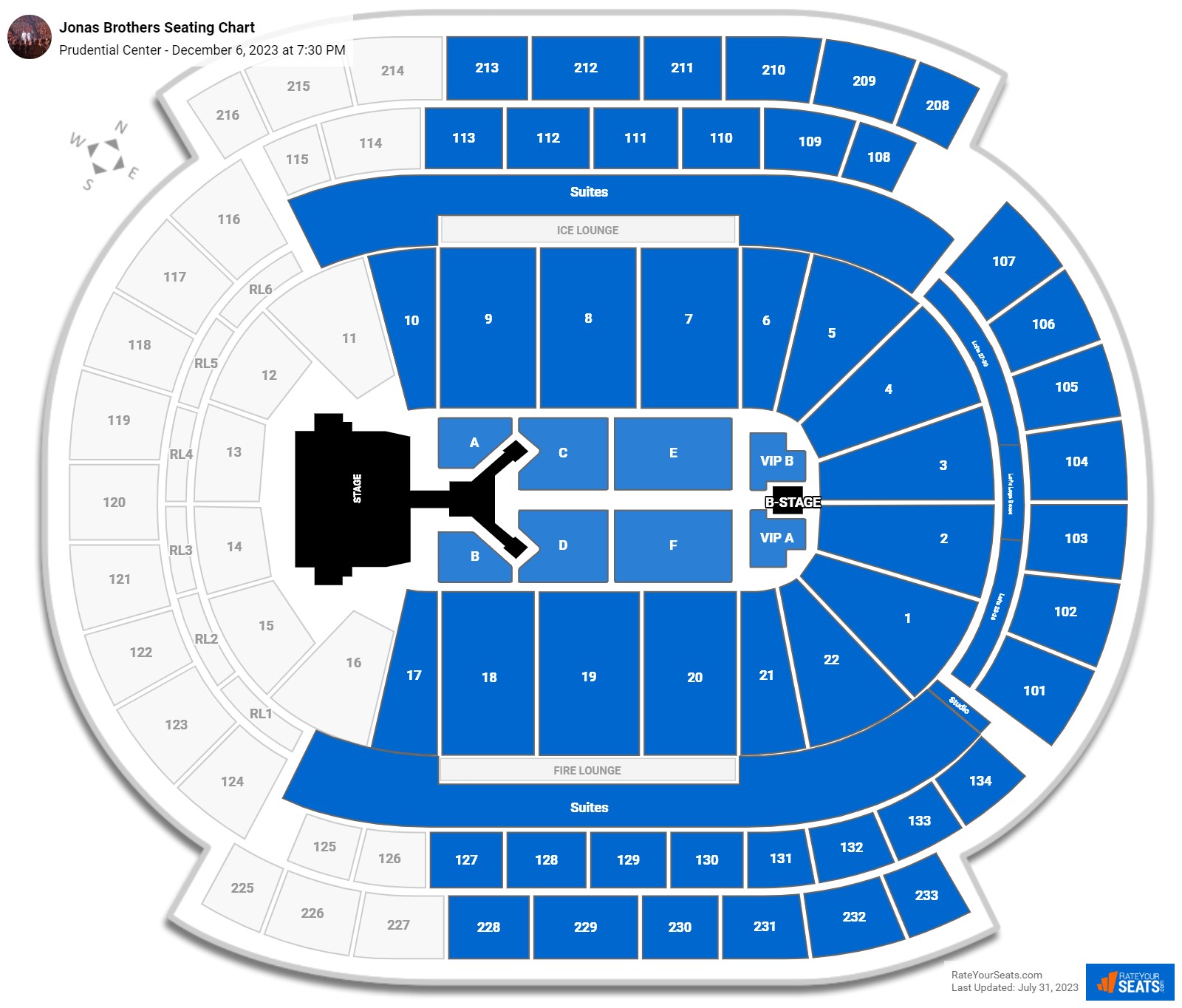 Prudential Center Concert Seating Chart