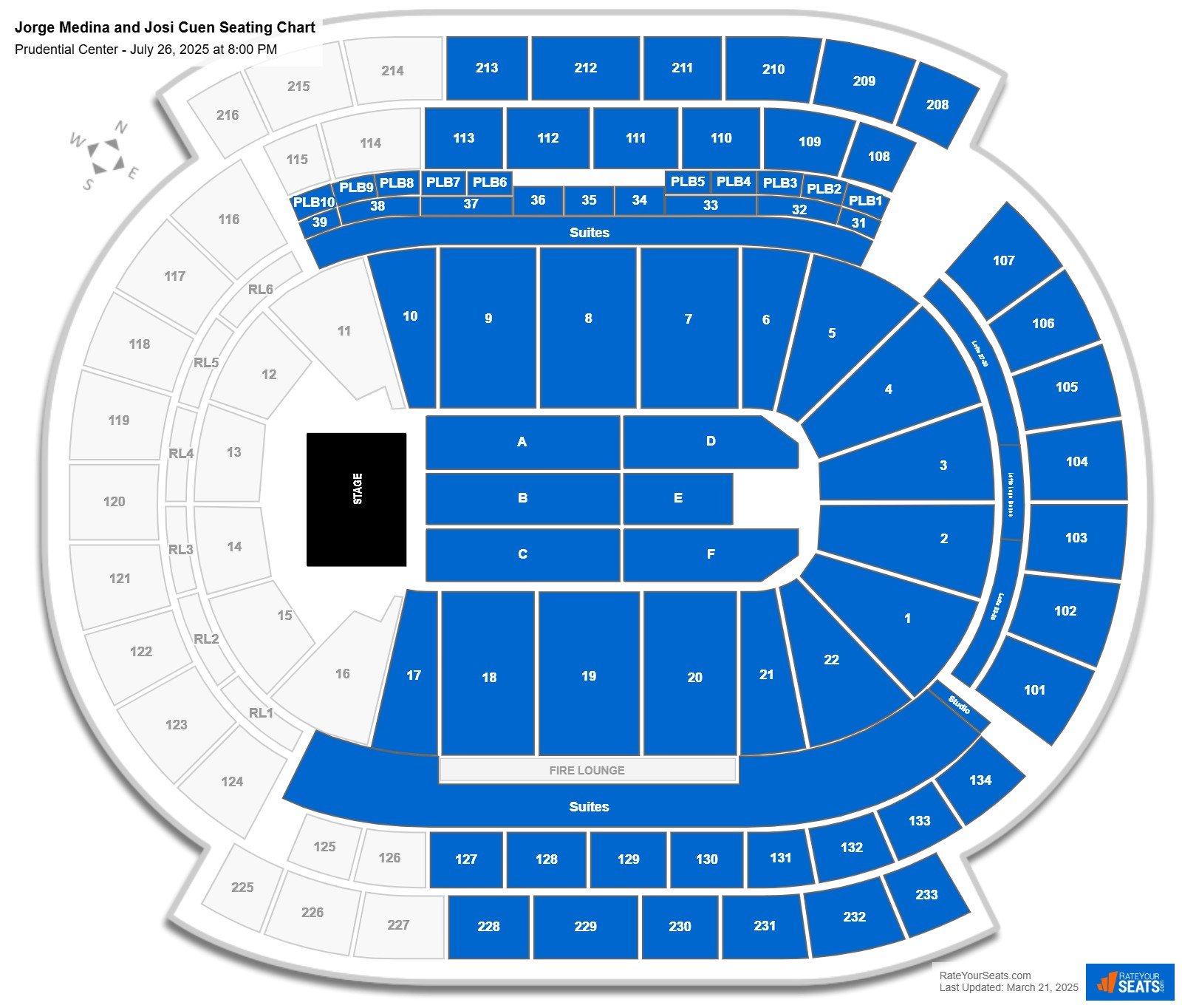 Jorge Medina and Josi Cuen seating chart Prudential Center