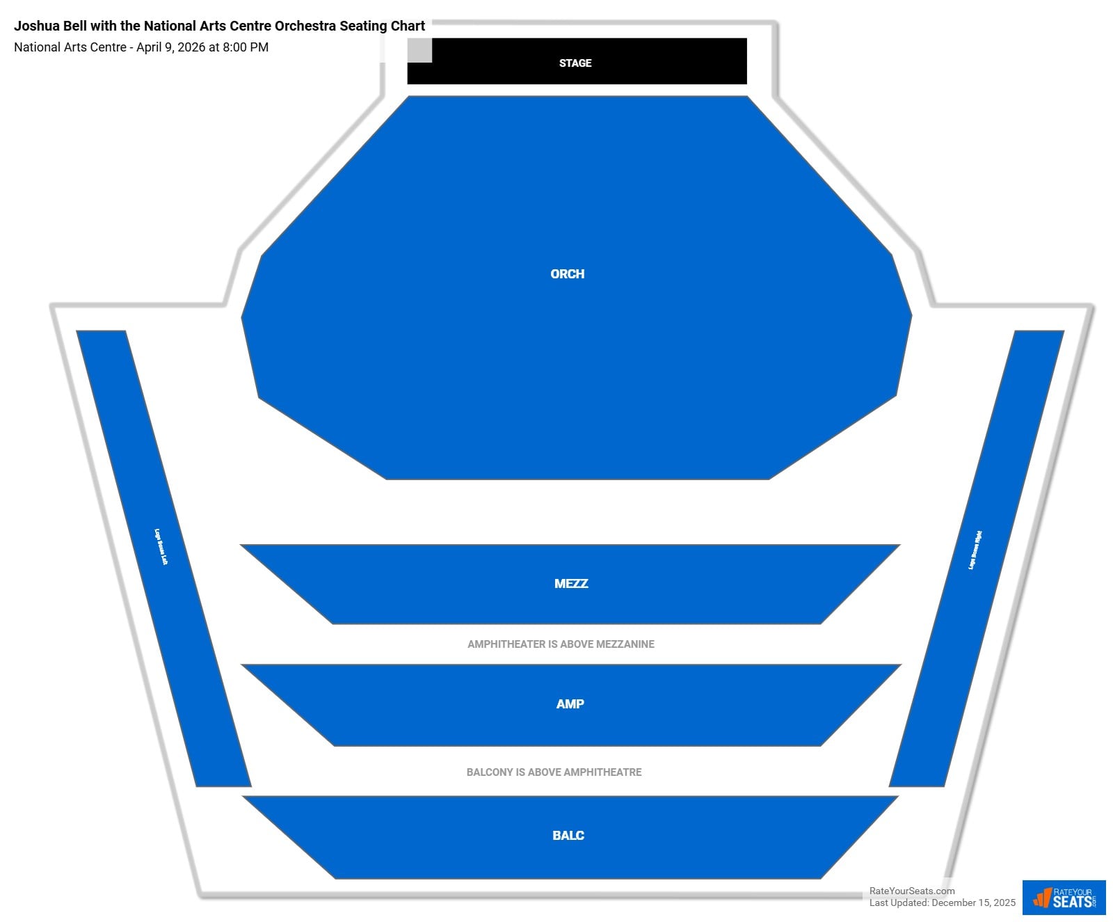 Joshua Bell with the National Arts Centre Orchestra seating chart National Arts Centre