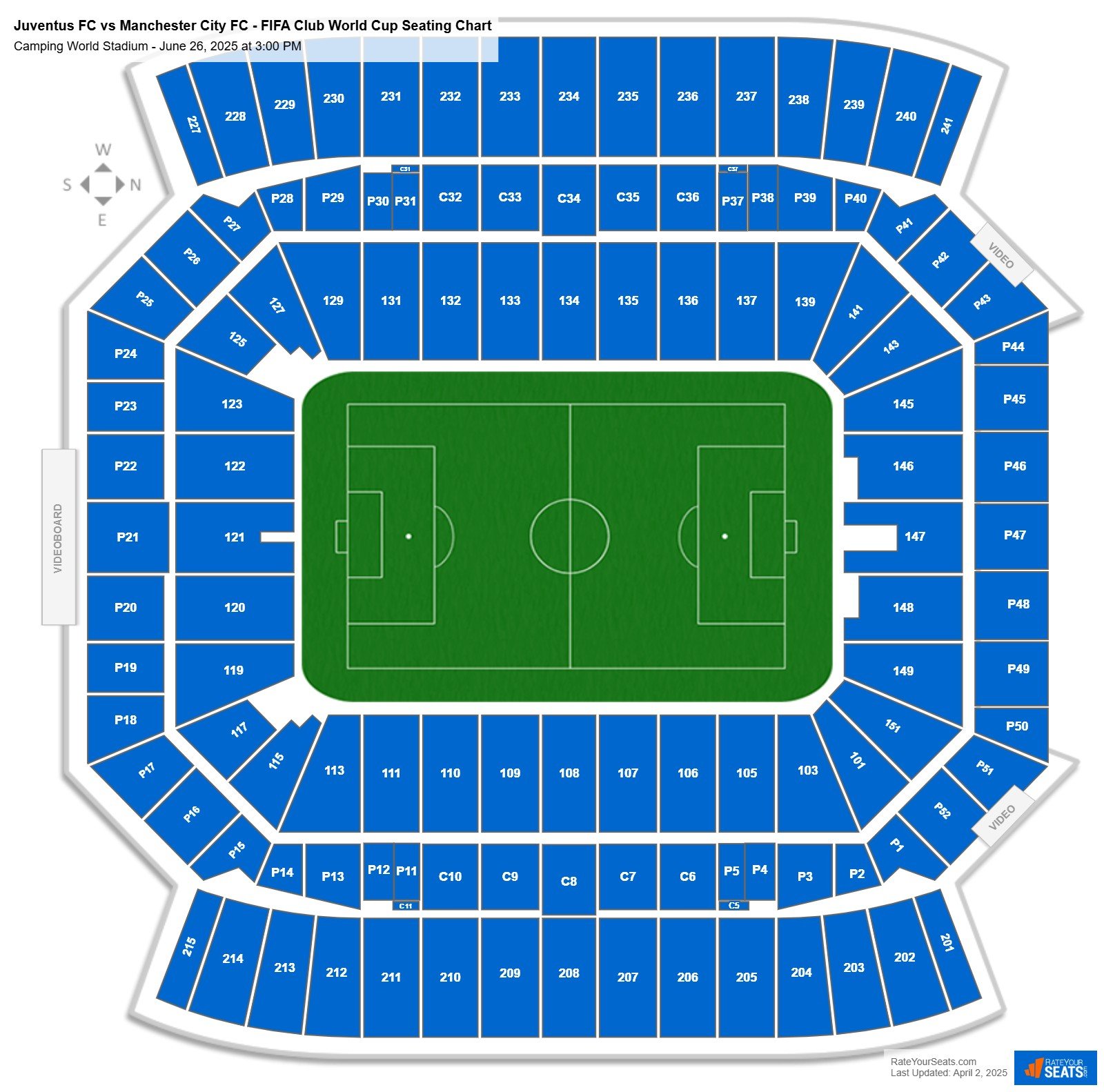 Juventus FC vs Manchester City FC - FIFA Club World Cup seating chart Camping World Stadium