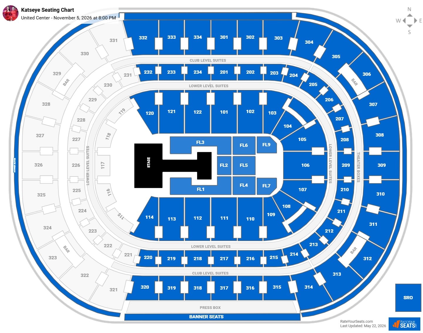 Katseye Seating Chart at United Center