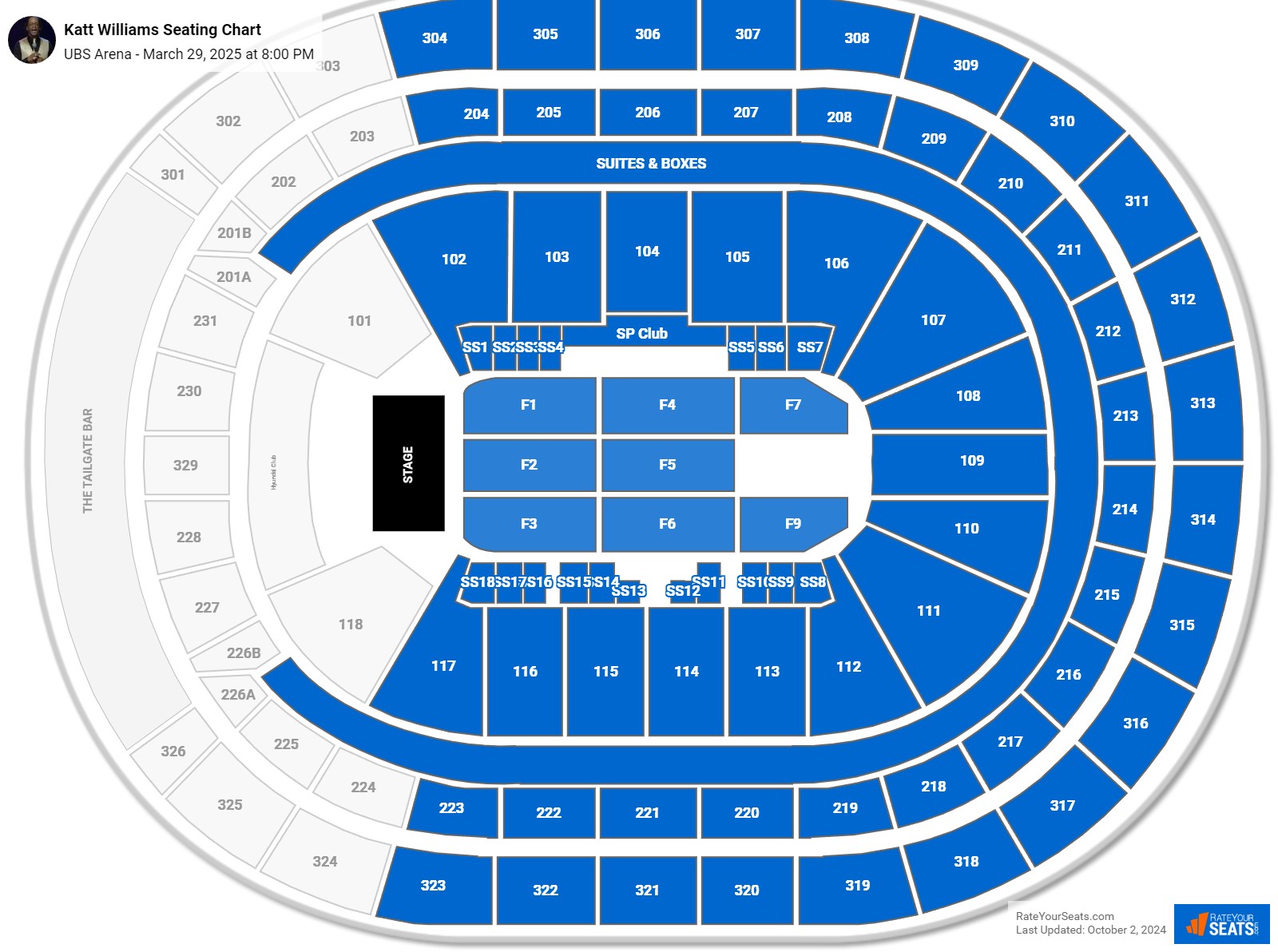 UBS Arena Concert Seating Chart