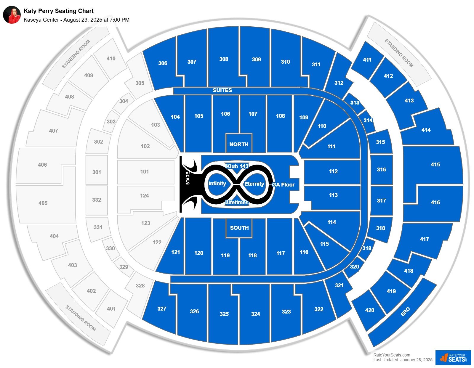 Katy Perry seating chart Kaseya Center