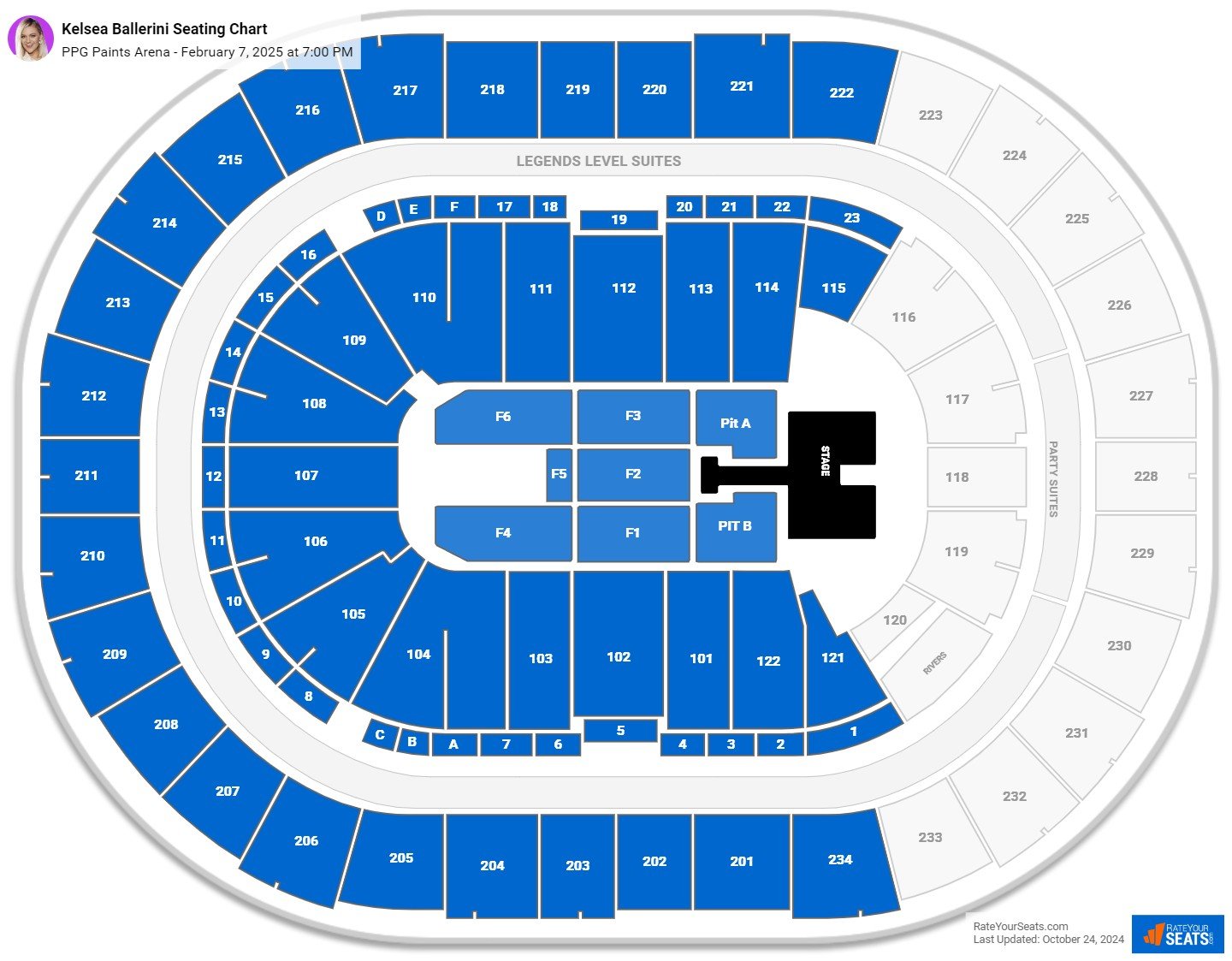 PPG Paints Arena Concert Seating Chart