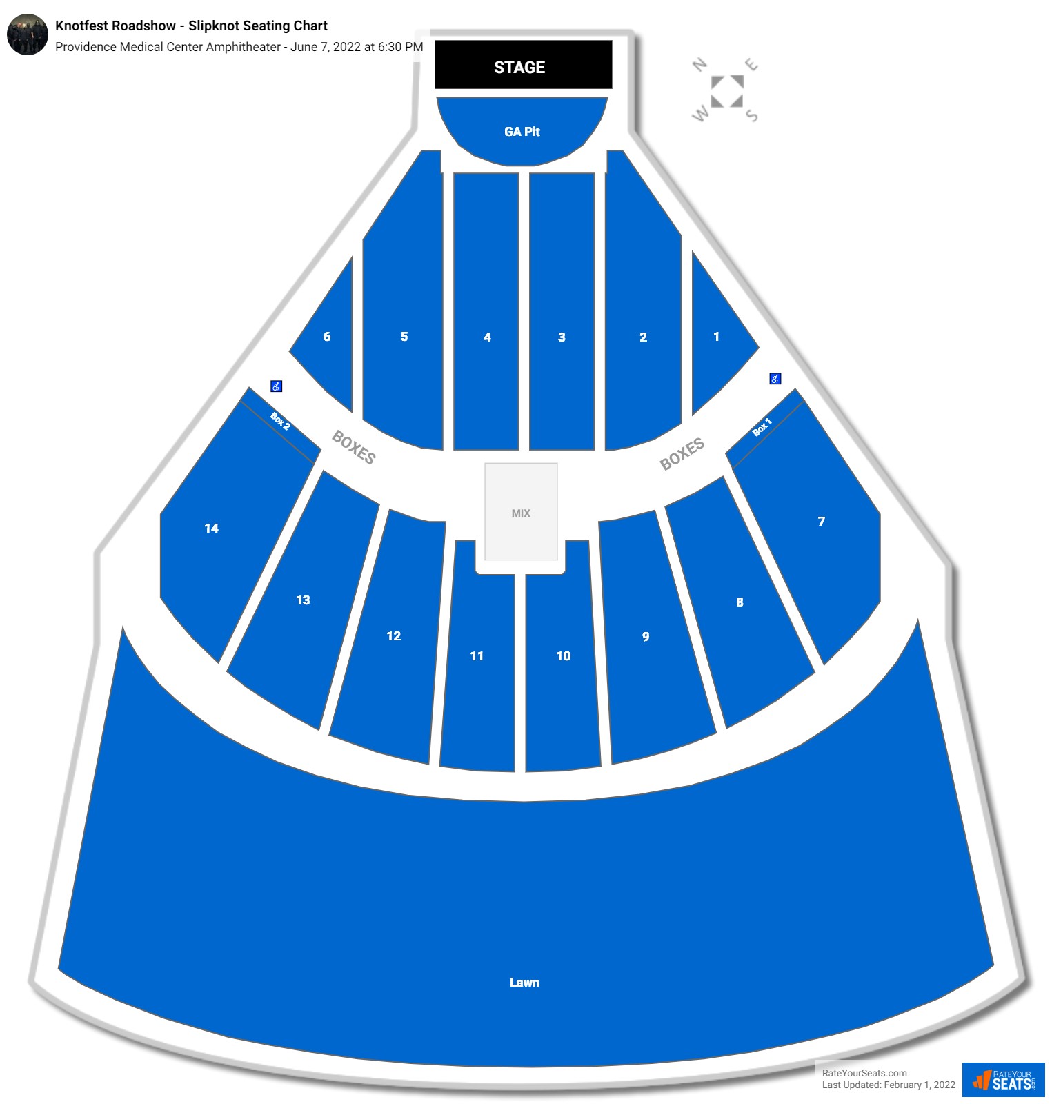 Knotfest Roadshow - Slipknot seating chart Azura Amphitheater