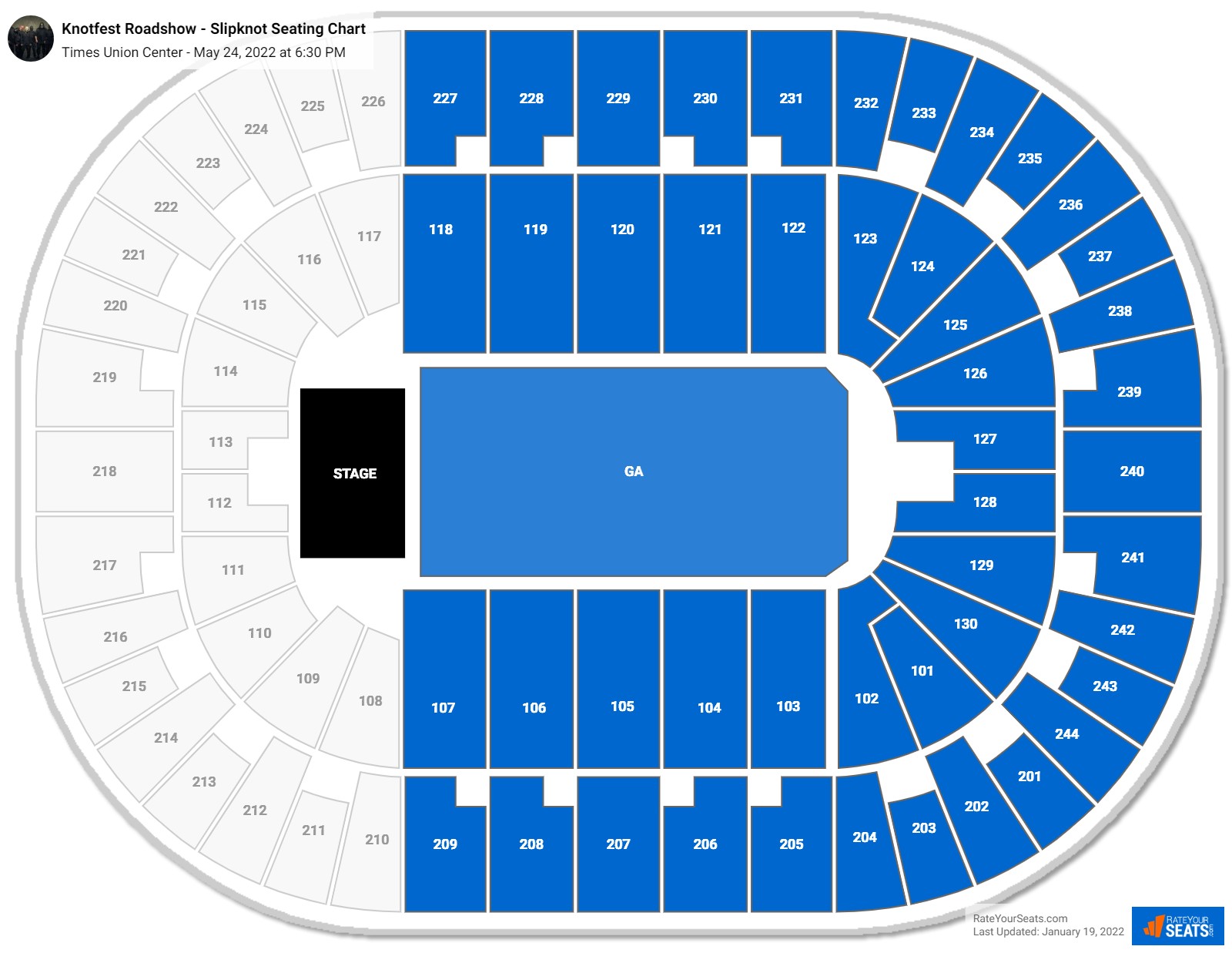 Knotfest Roadshow - Slipknot seating chart MVP Arena