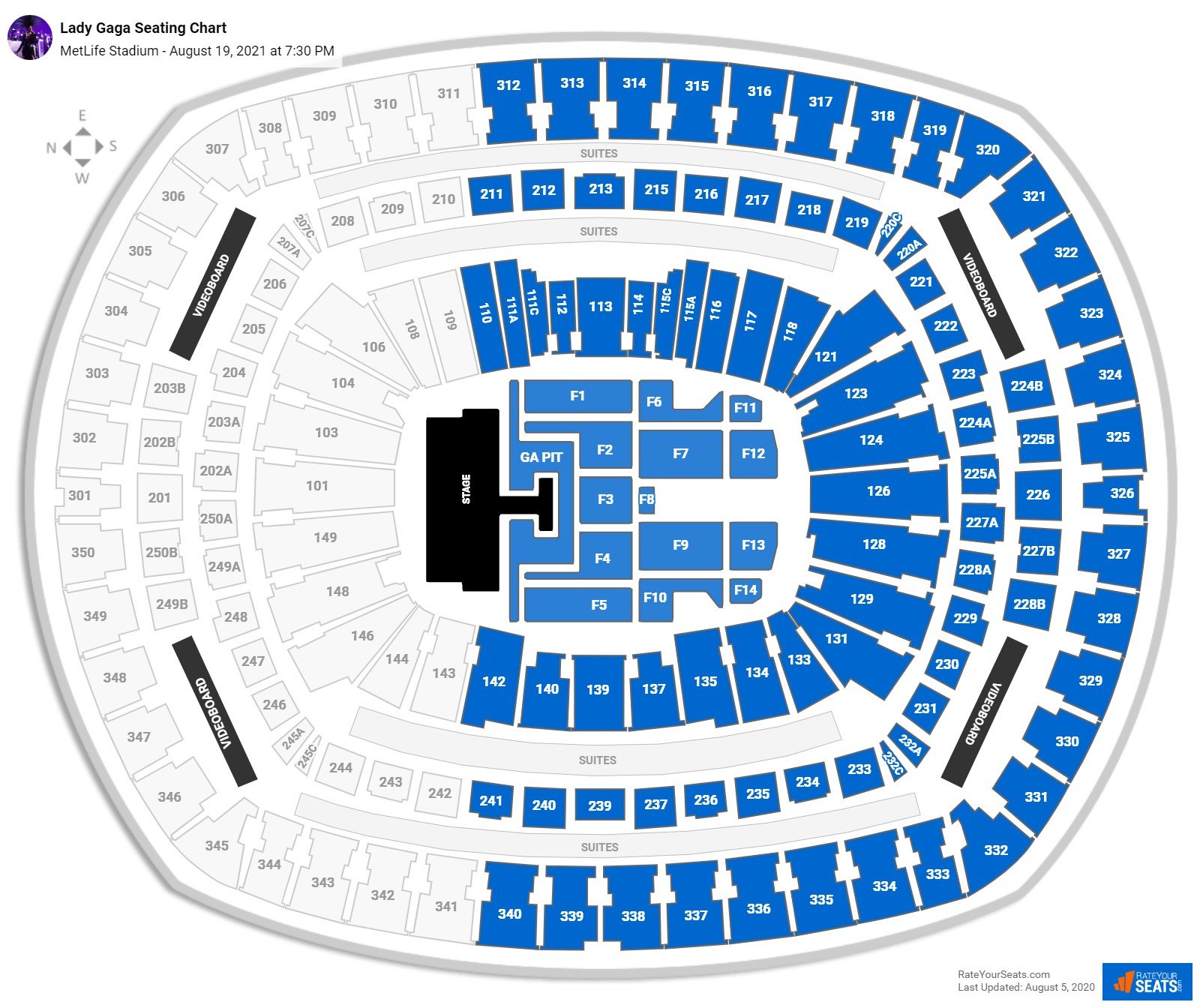 Fenway Seating Chart Lady Gaga