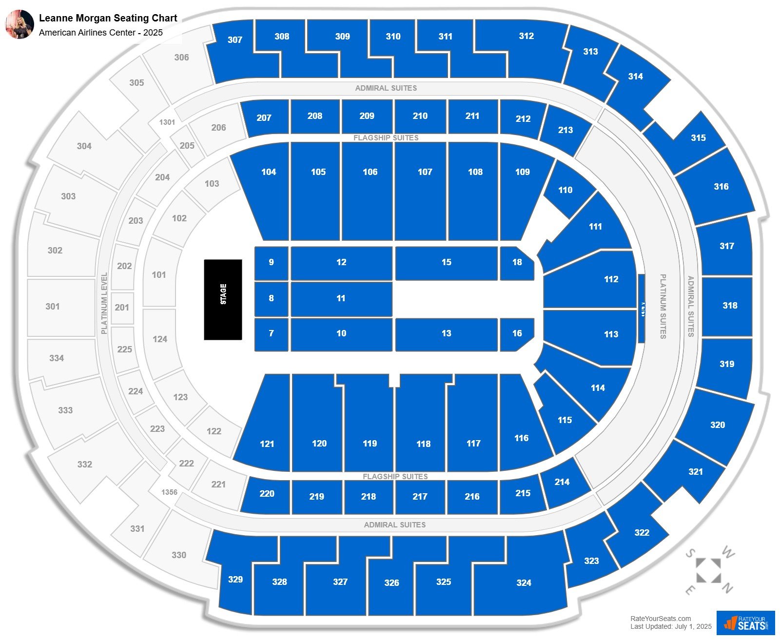 Leanne Morgan seating chart American Airlines Center