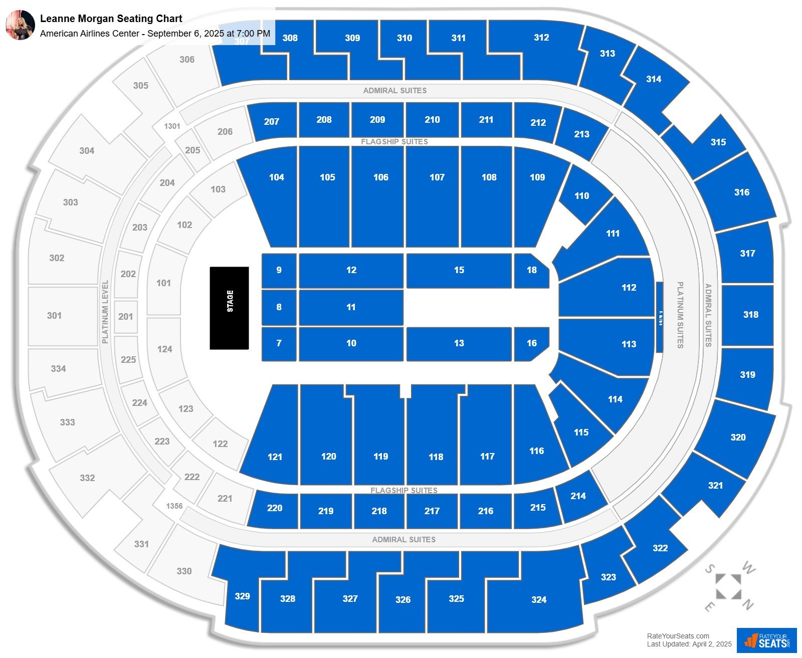 Leanne Morgan seating chart American Airlines Center