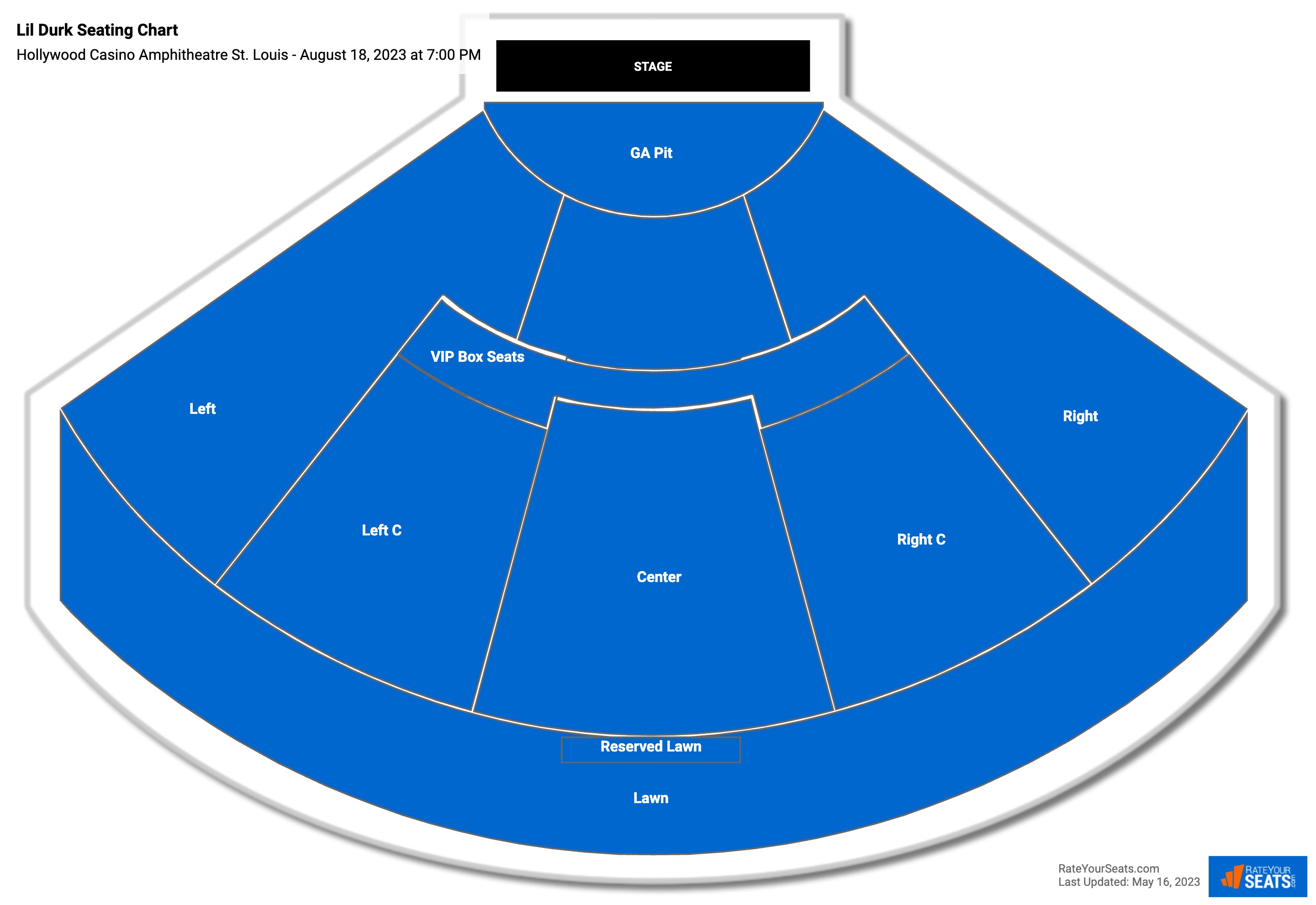 Hollywood Casino Amphitheatre View From Seat - tz70l9v