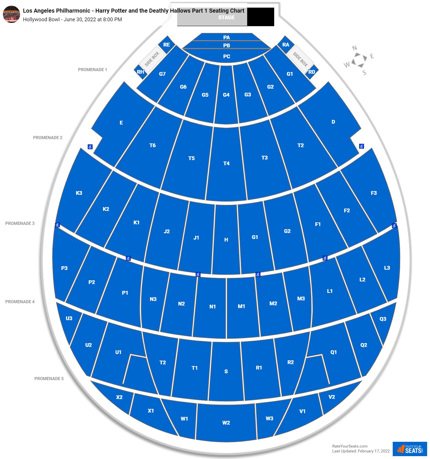 Los Angeles Philharmonic - Harry Potter and the Deathly Hallows Part 1 seating chart Hollywood Bowl