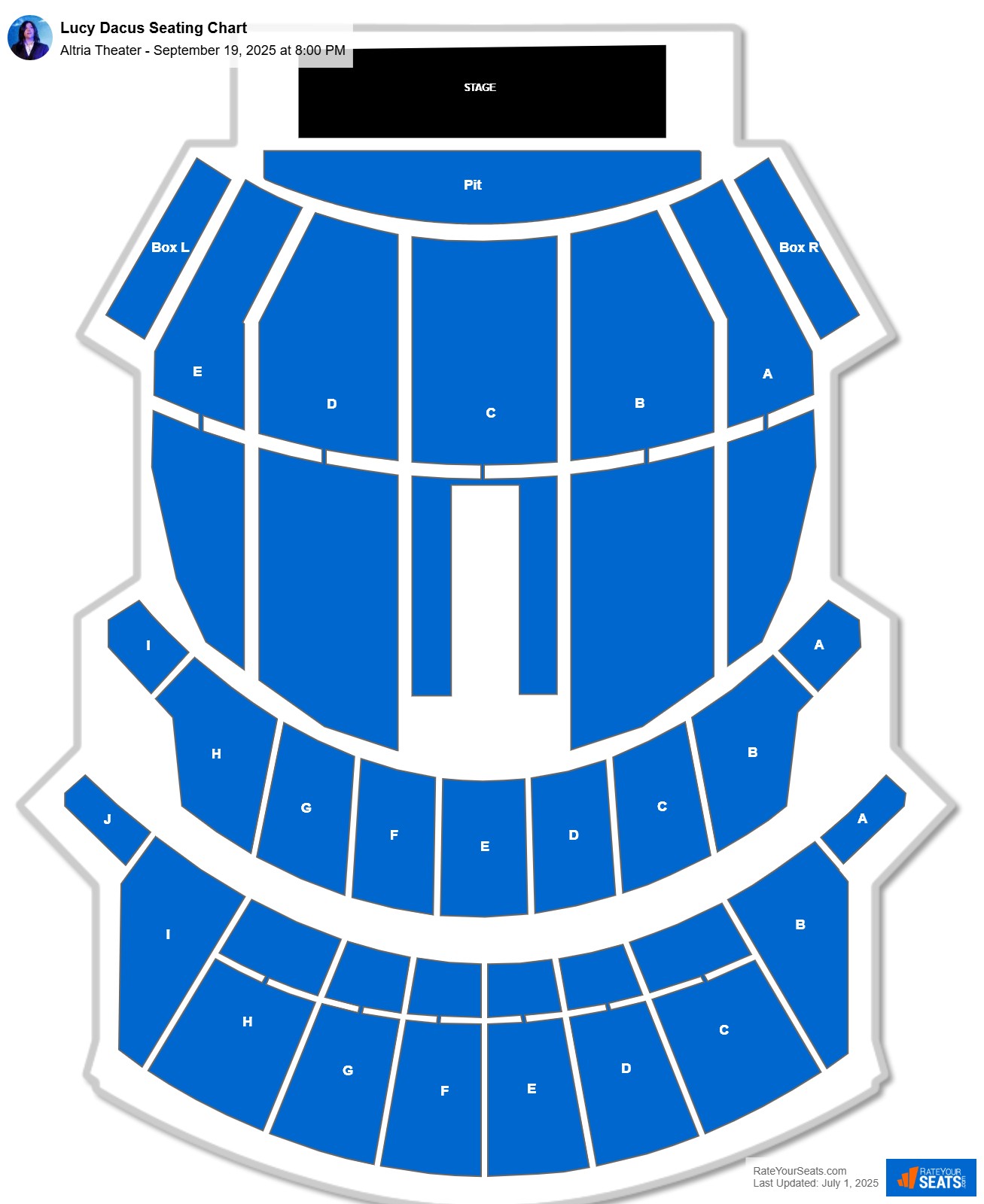 Lucy Dacus seating chart Altria Theater