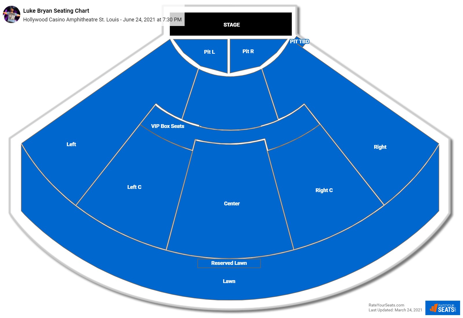 Luke Bryan seating chart Hollywood Casino Amphitheatre St. Louis