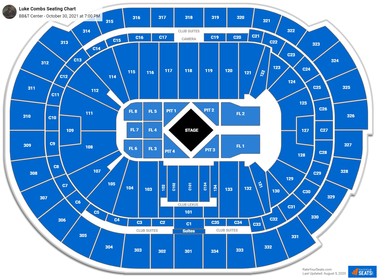 BB&T Center Seating Charts for Concerts