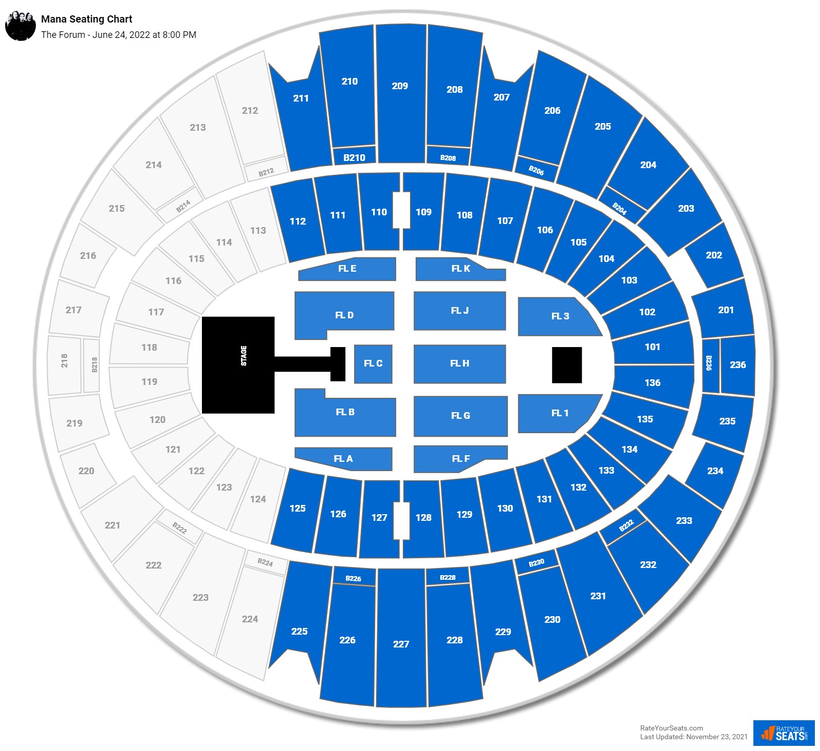 Mana seating chart The Forum