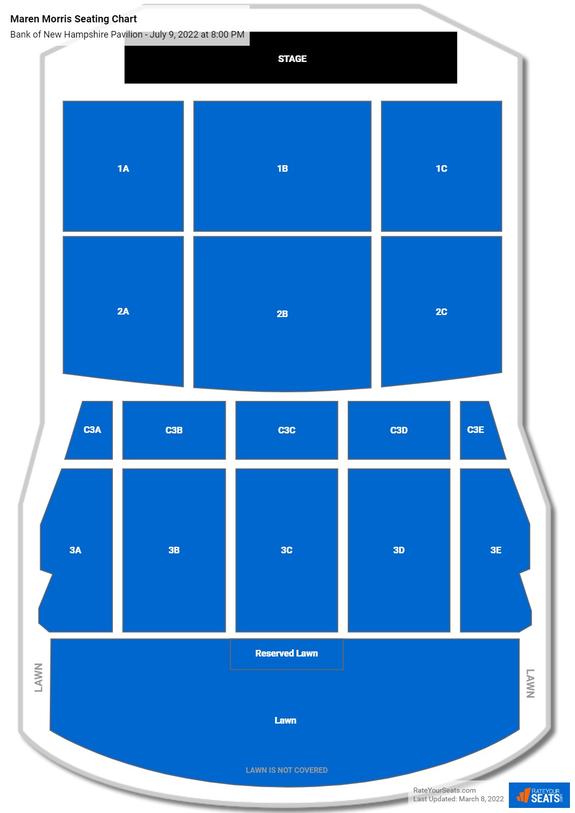 Maren Morris seating chart Bank of New Hampshire Pavilion
