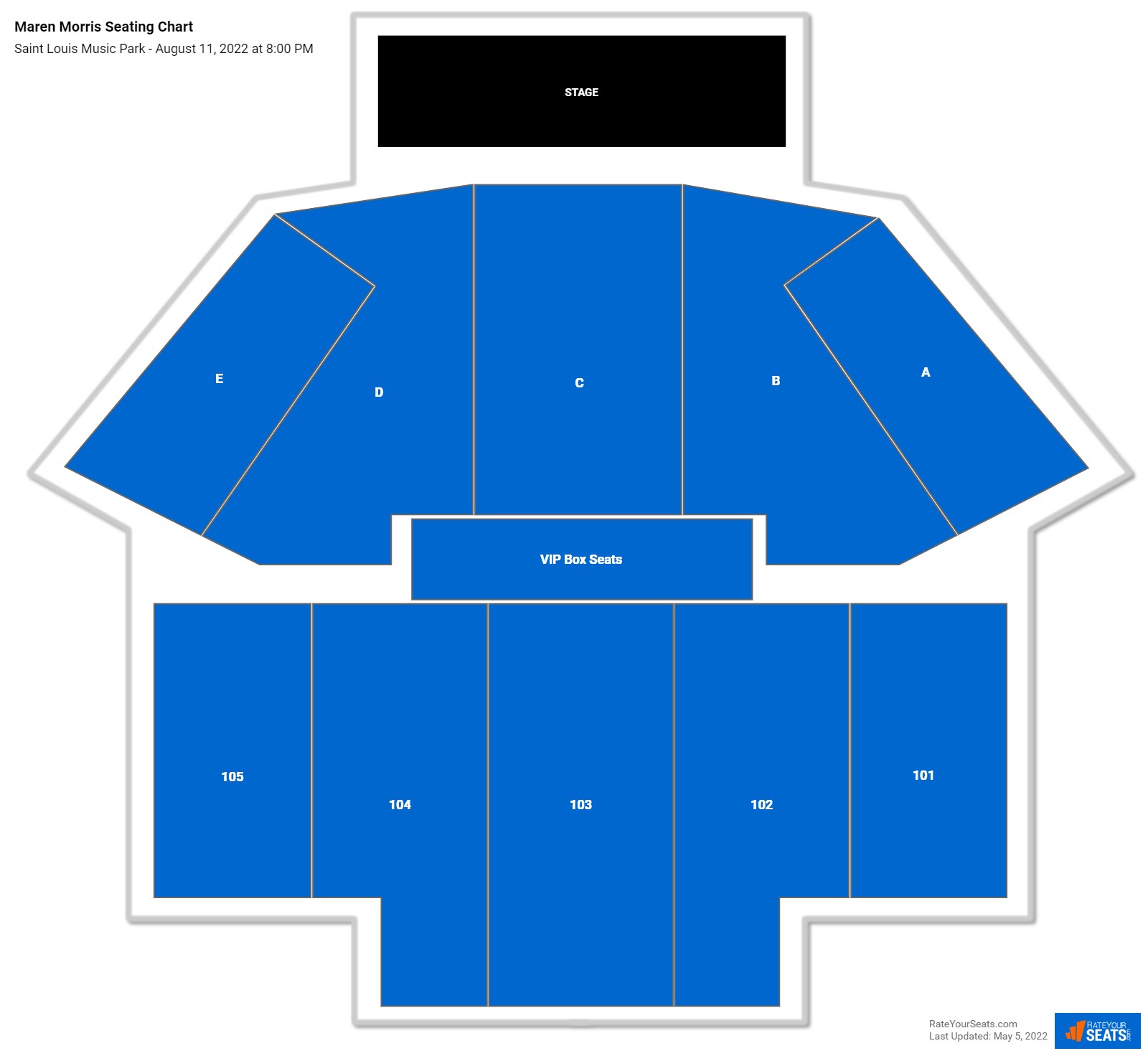 Maren Morris seating chart Saint Louis Music Park