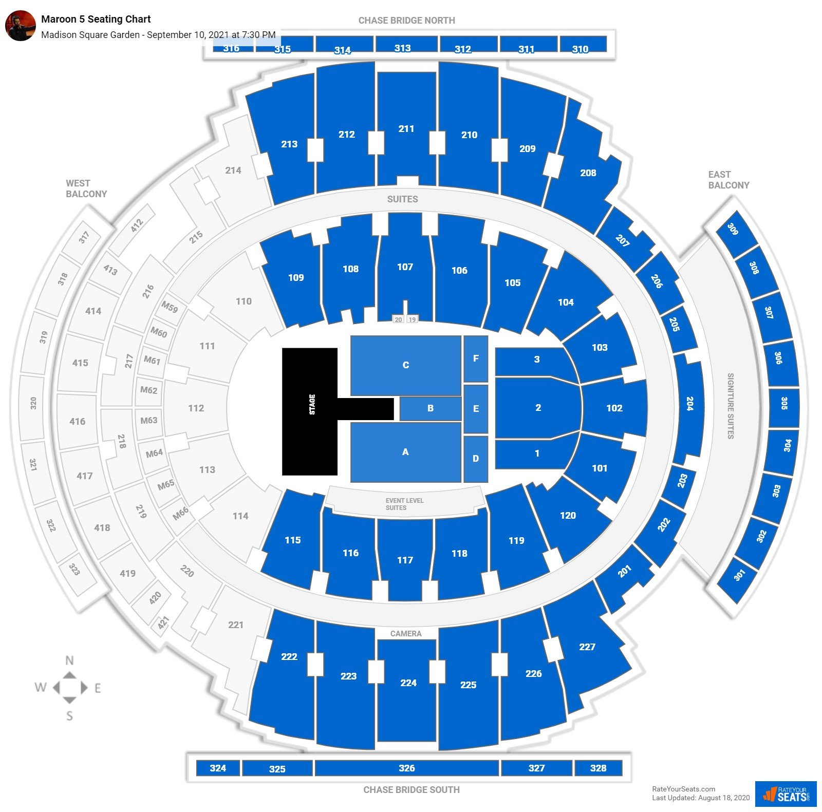 Square Garden Concert Floor Seating Chart