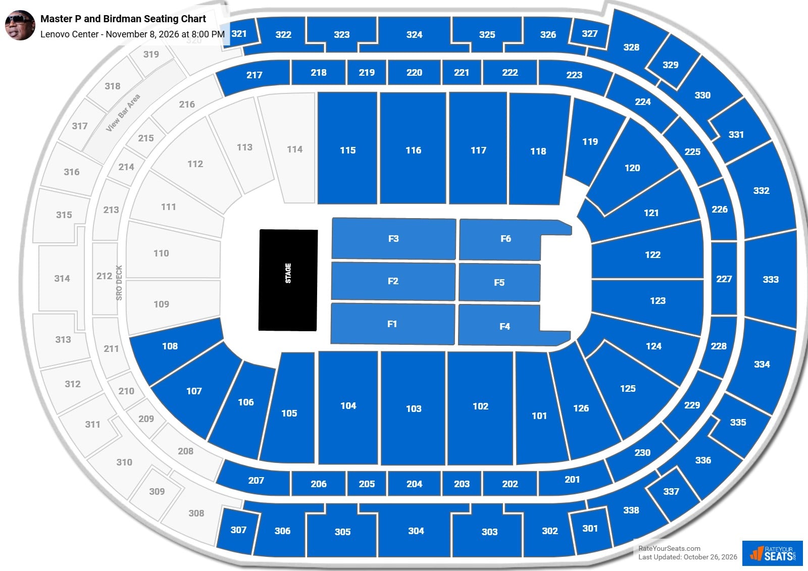 Lenovo Center Concert Seating Chart - RateYourSeats.com
