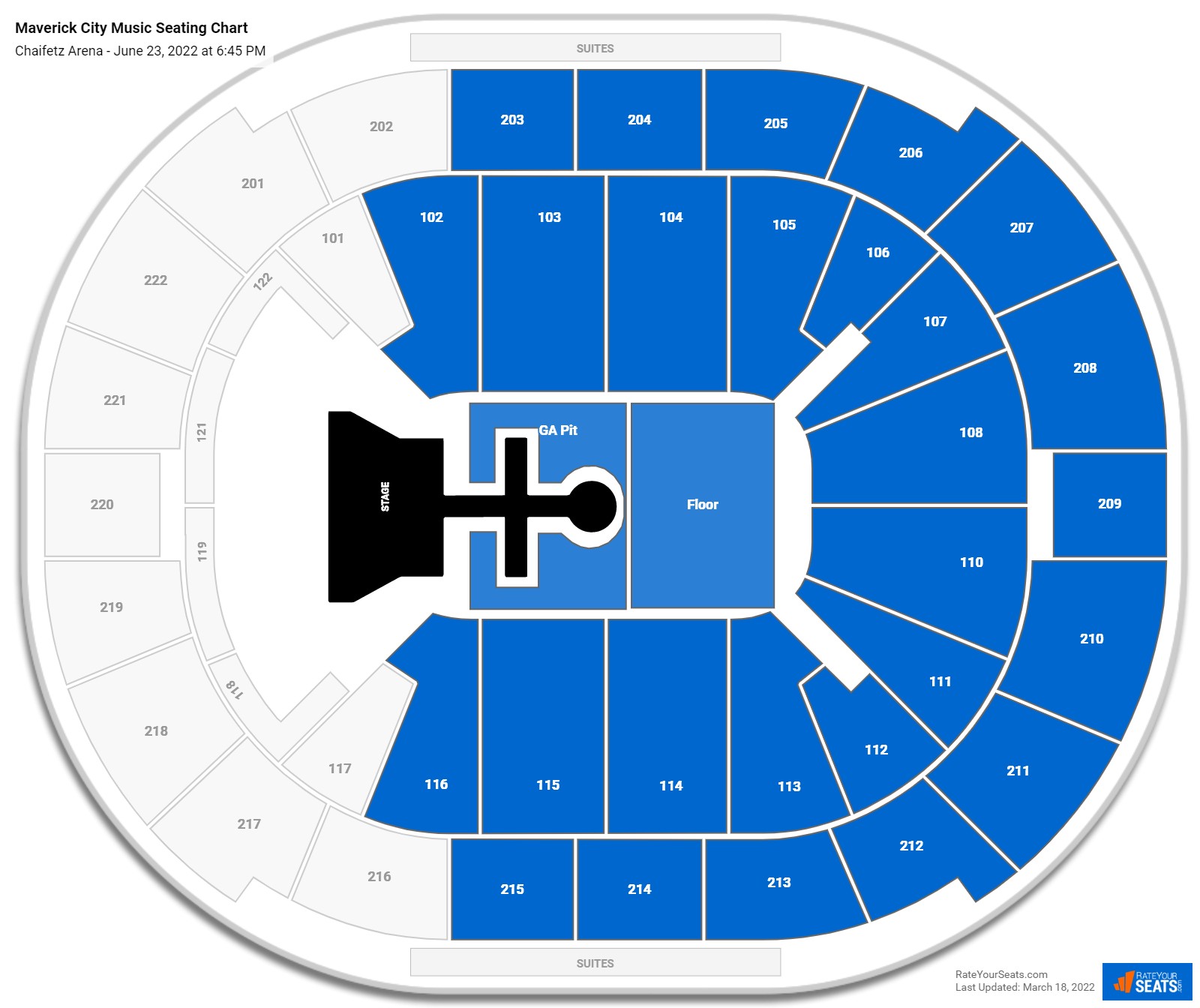 Maverick City Music seating chart Chaifetz Arena