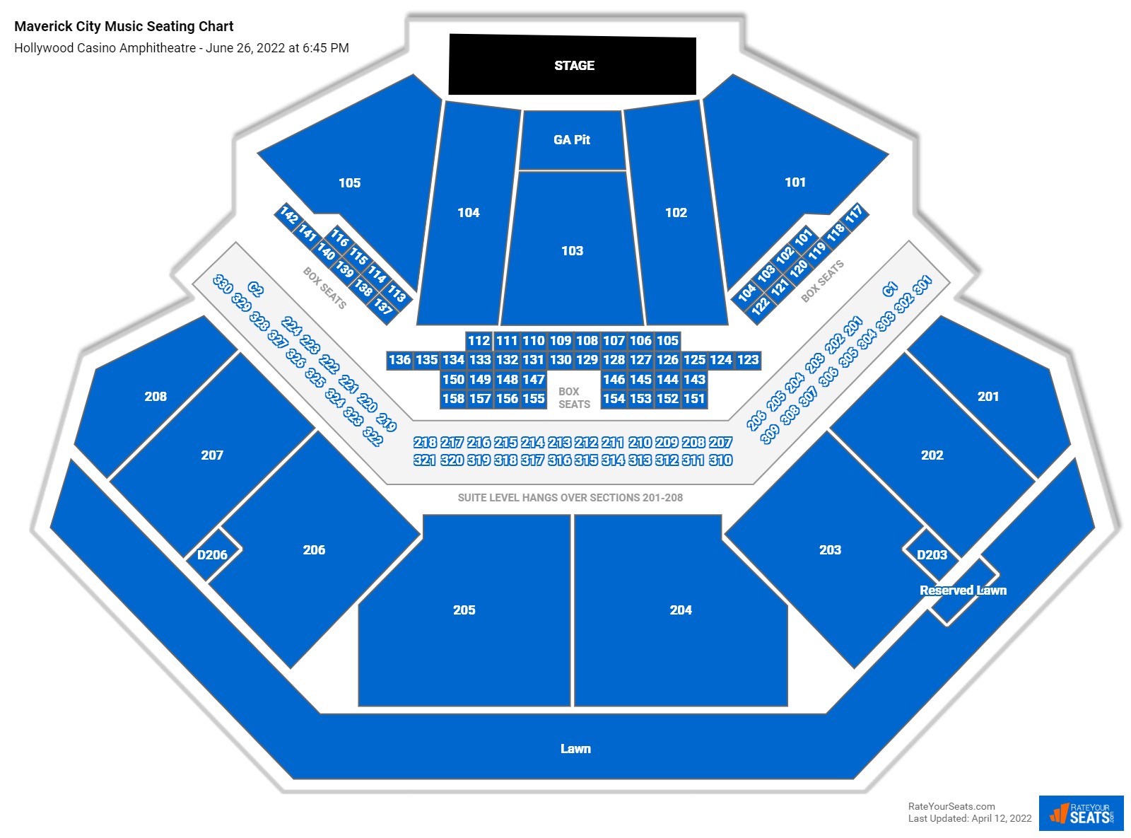 Maverick City Music seating chart Hollywood Casino Amphitheatre